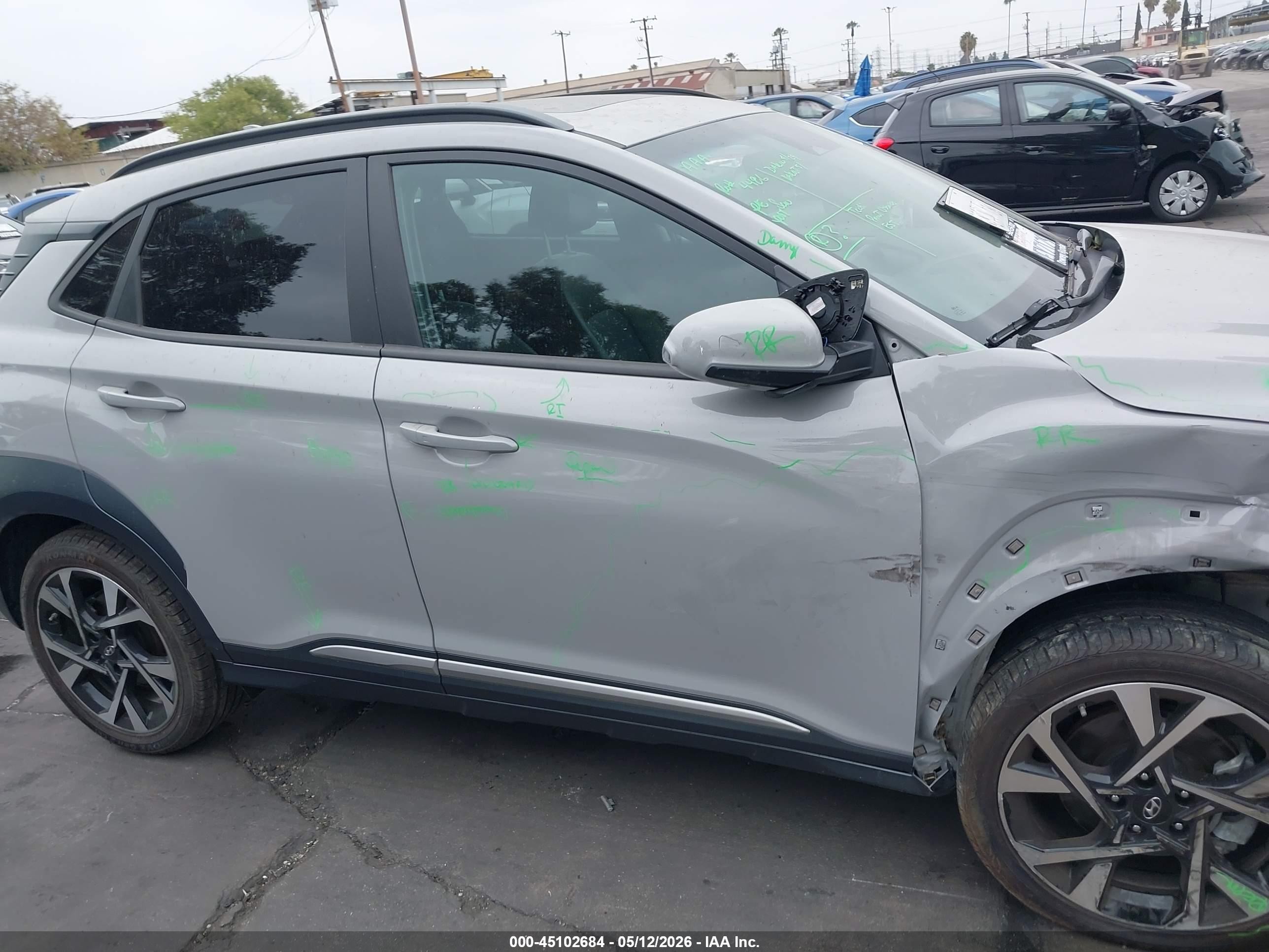 2023 Hyundai Kona Limited Серый vin: KM8K5CA30PU982034