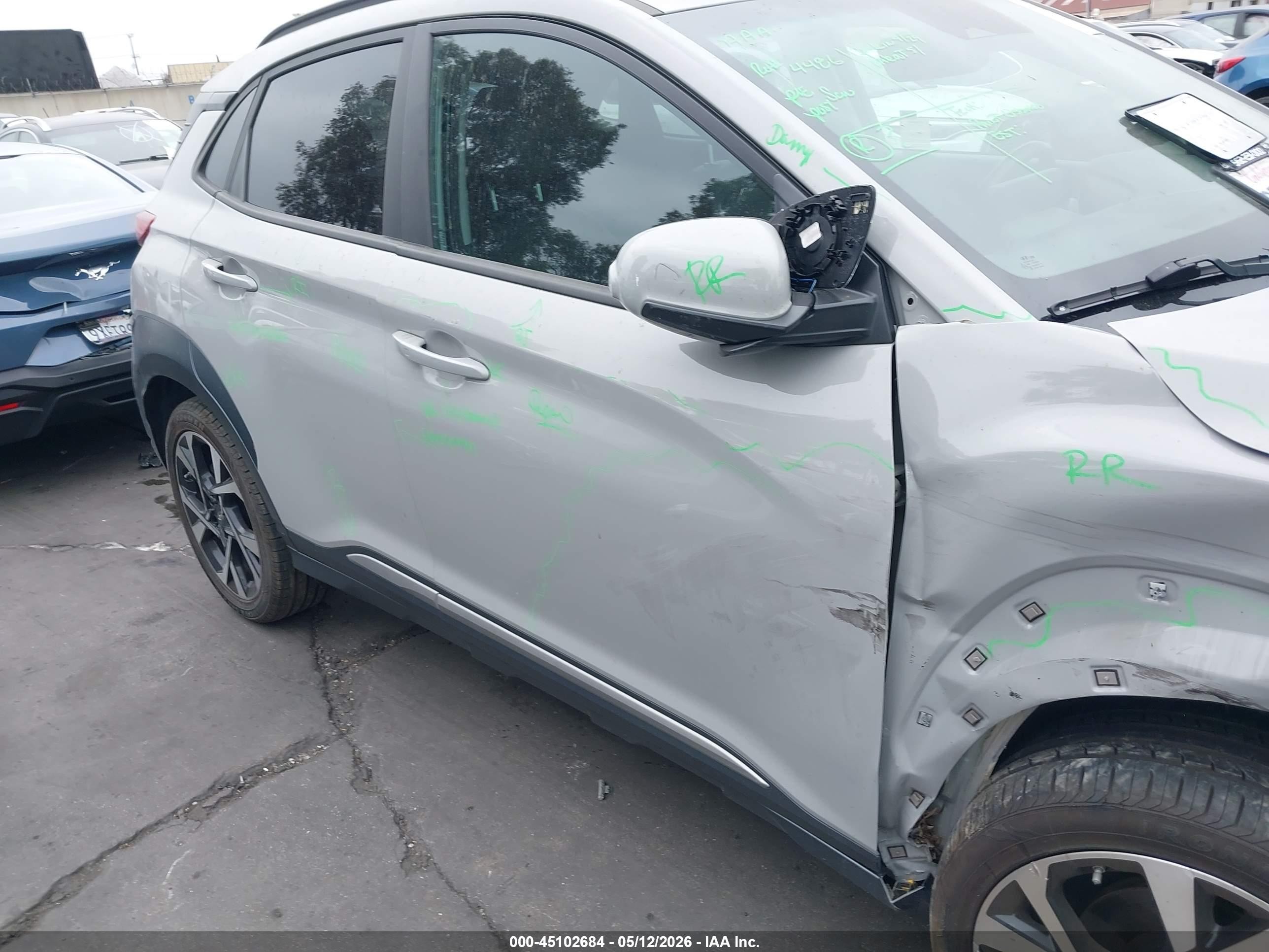 2023 Hyundai Kona Limited Серый vin: KM8K5CA30PU982034