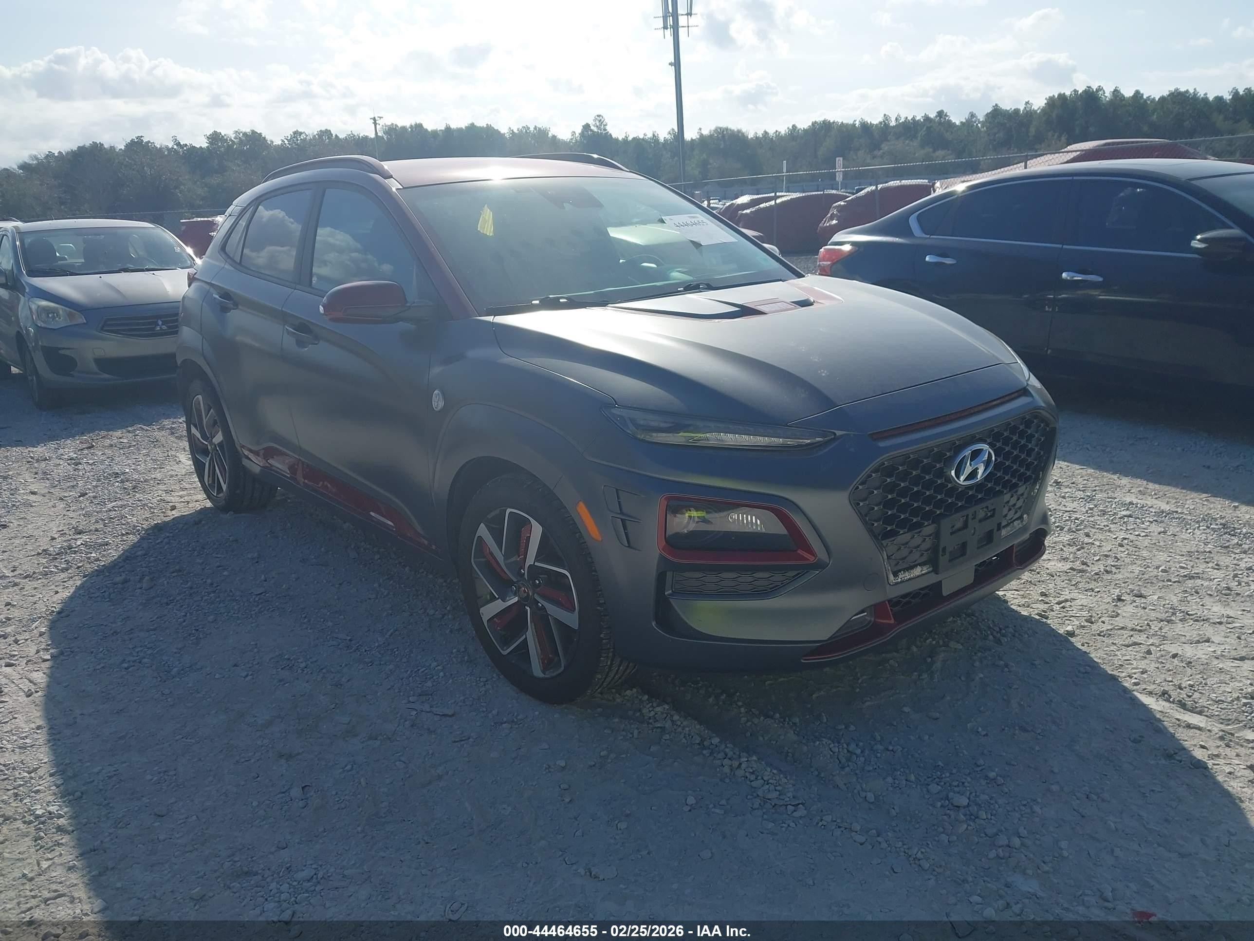 2019 Hyundai Kona Iron Man Серый vin: KM8K5CA55KU303532