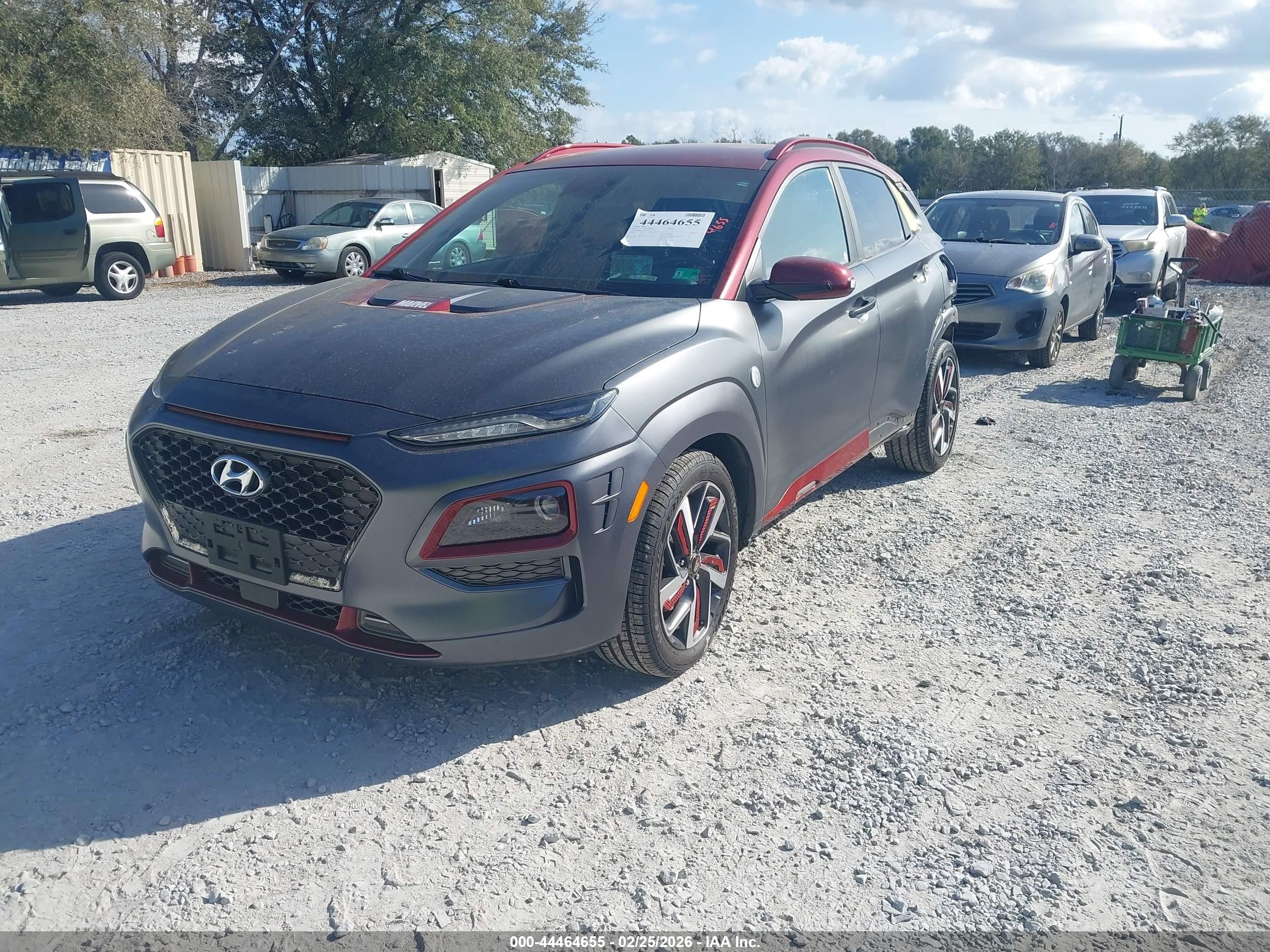 2019 Hyundai Kona Iron Man Серый vin: KM8K5CA55KU303532