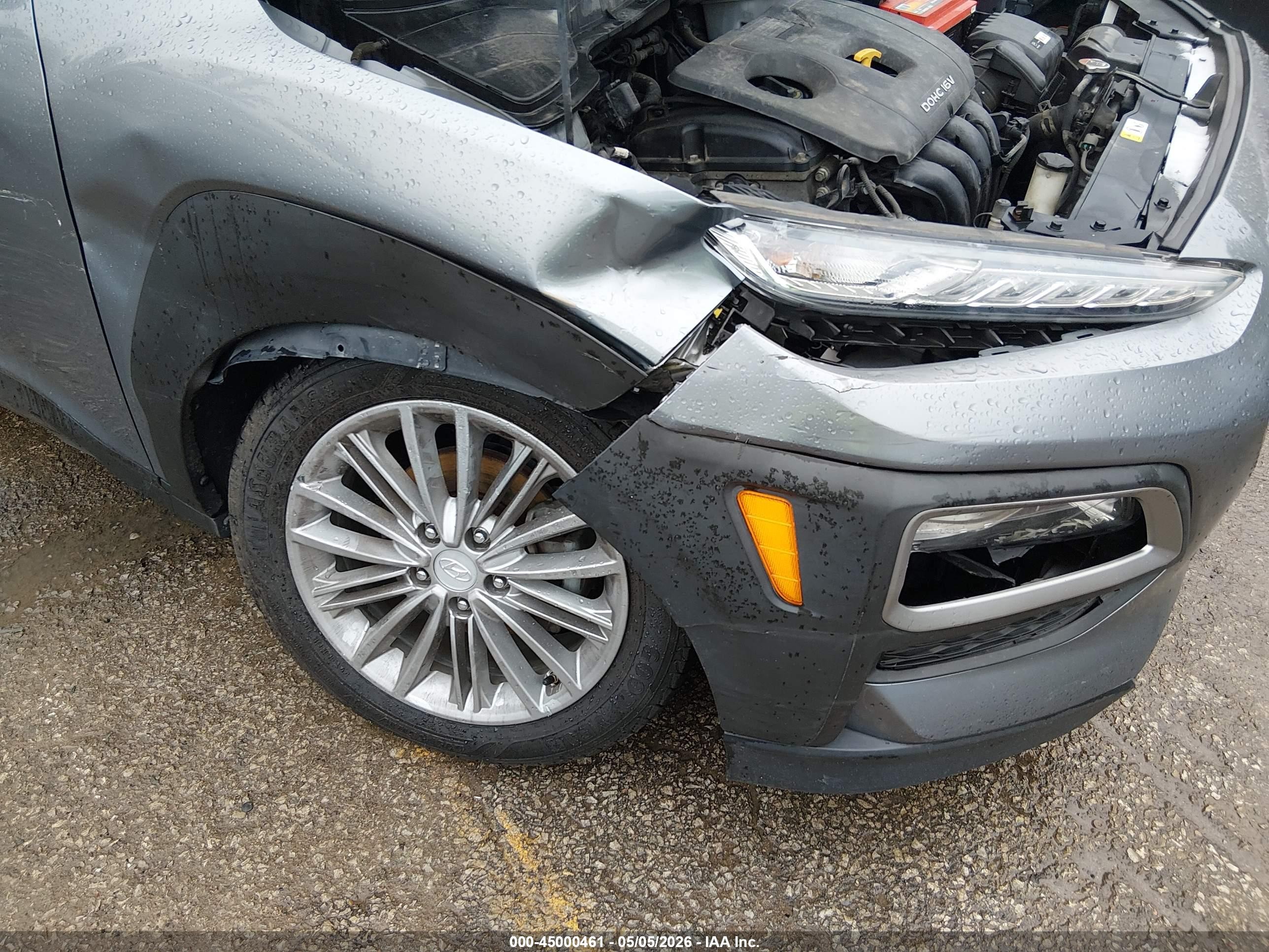 2018 Hyundai Kona Sel Серый vin: KM8K62AA0JU177762
