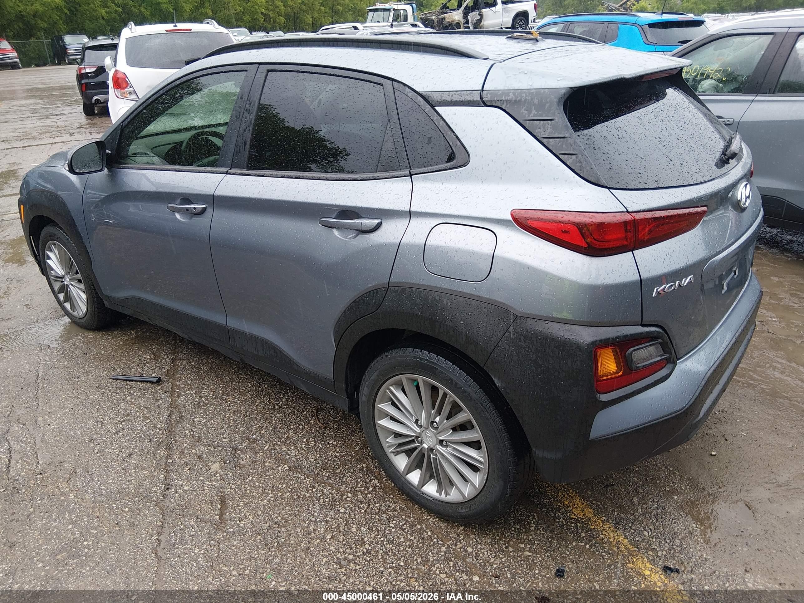 2018 Hyundai Kona Sel Серый vin: KM8K62AA0JU177762