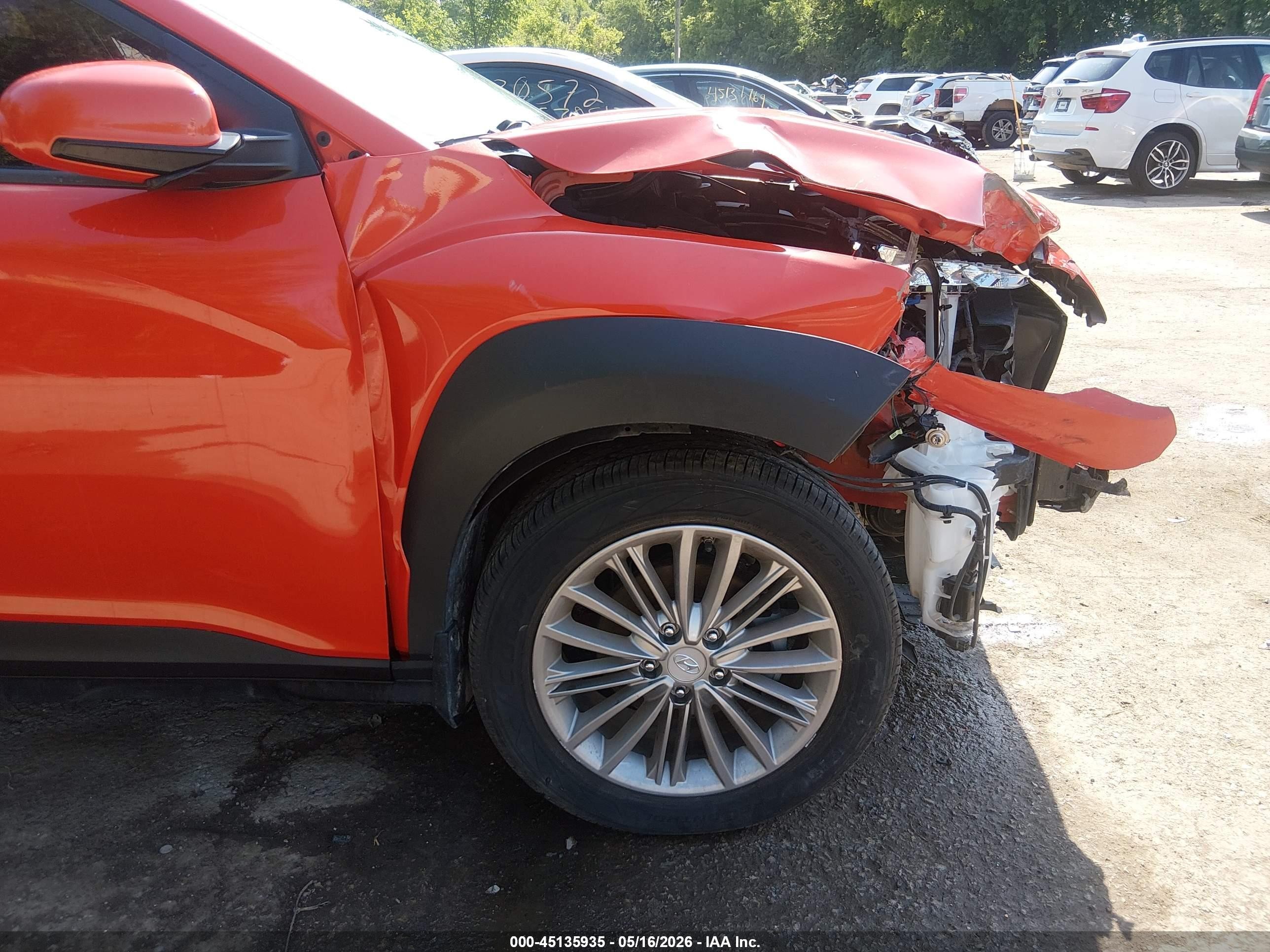 2019 Hyundai Kona Sel Оранжевый vin: KM8K62AA0KU286305