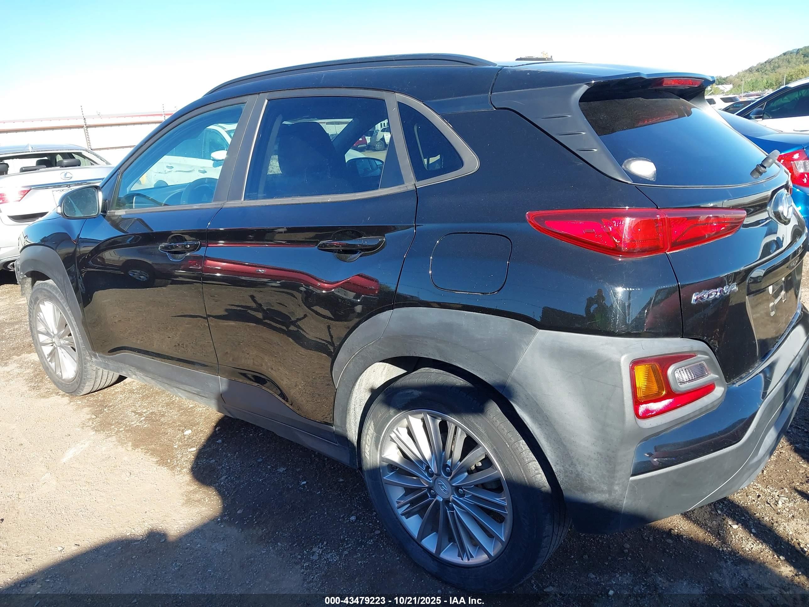 2018 Hyundai Kona Sel Черный vin: KM8K62AA3JU163399