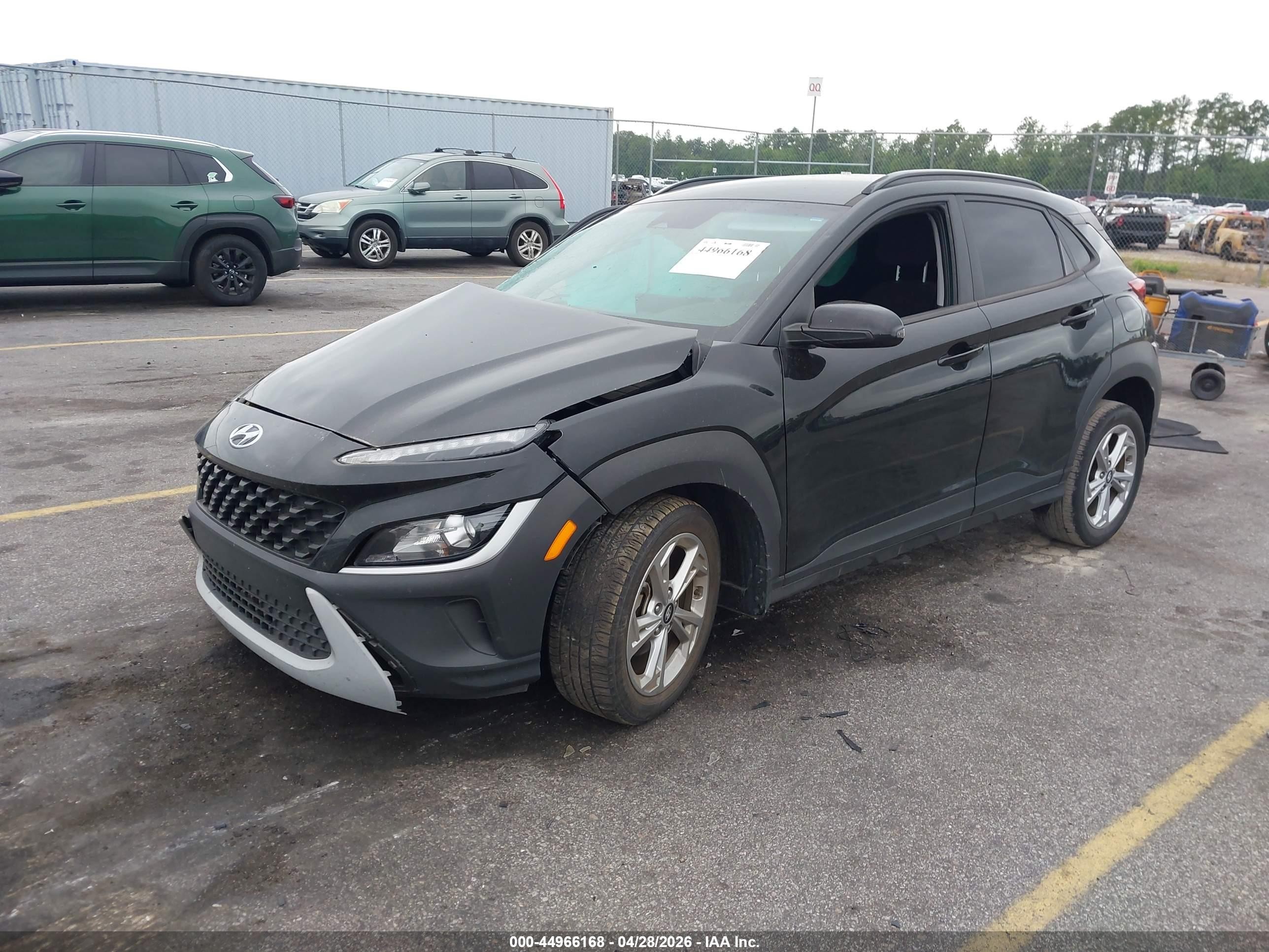 2022 Hyundai Kona Sel Черный vin: KM8K62AB2NU898910