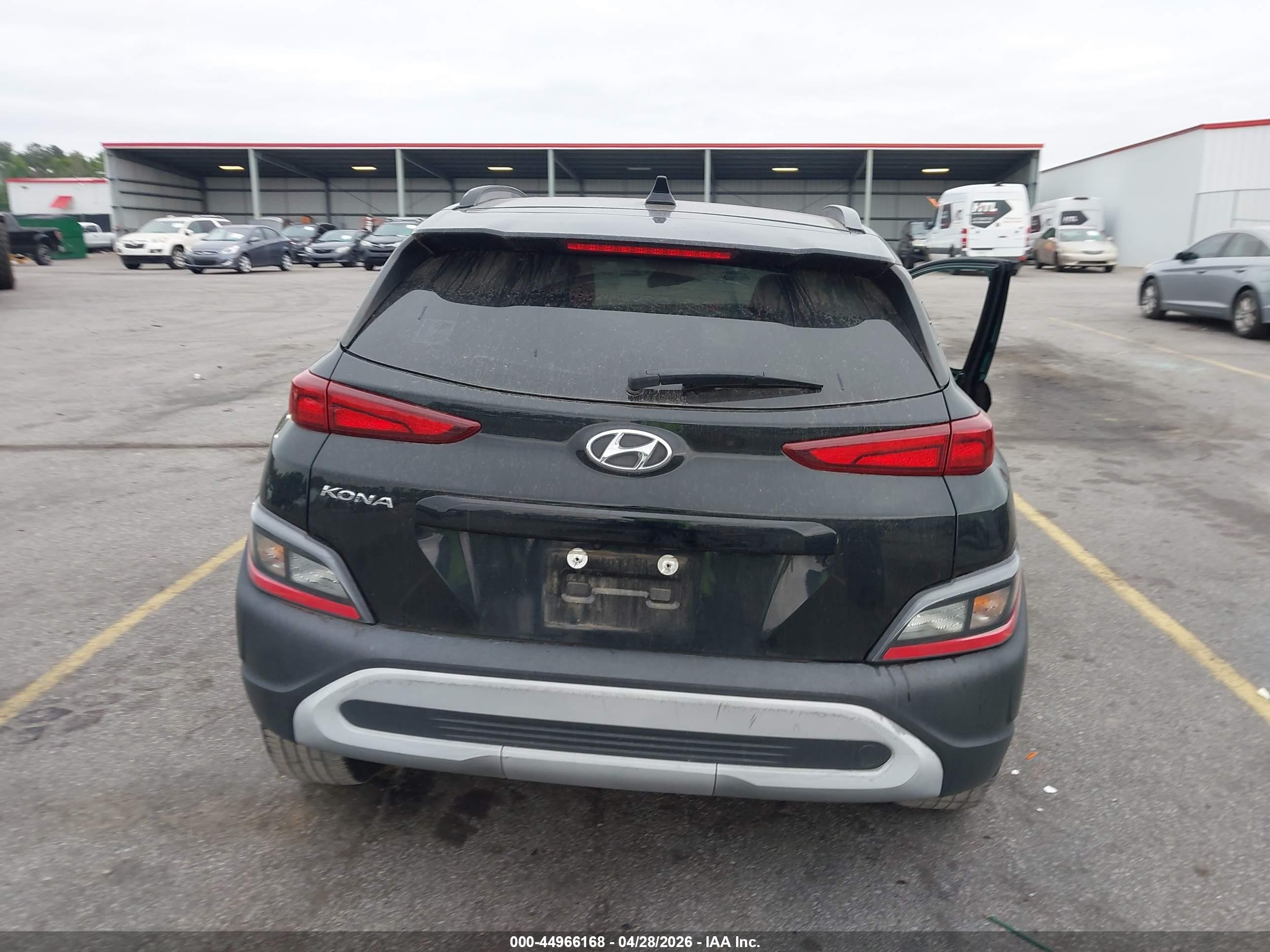 2022 Hyundai Kona Sel Черный vin: KM8K62AB2NU898910