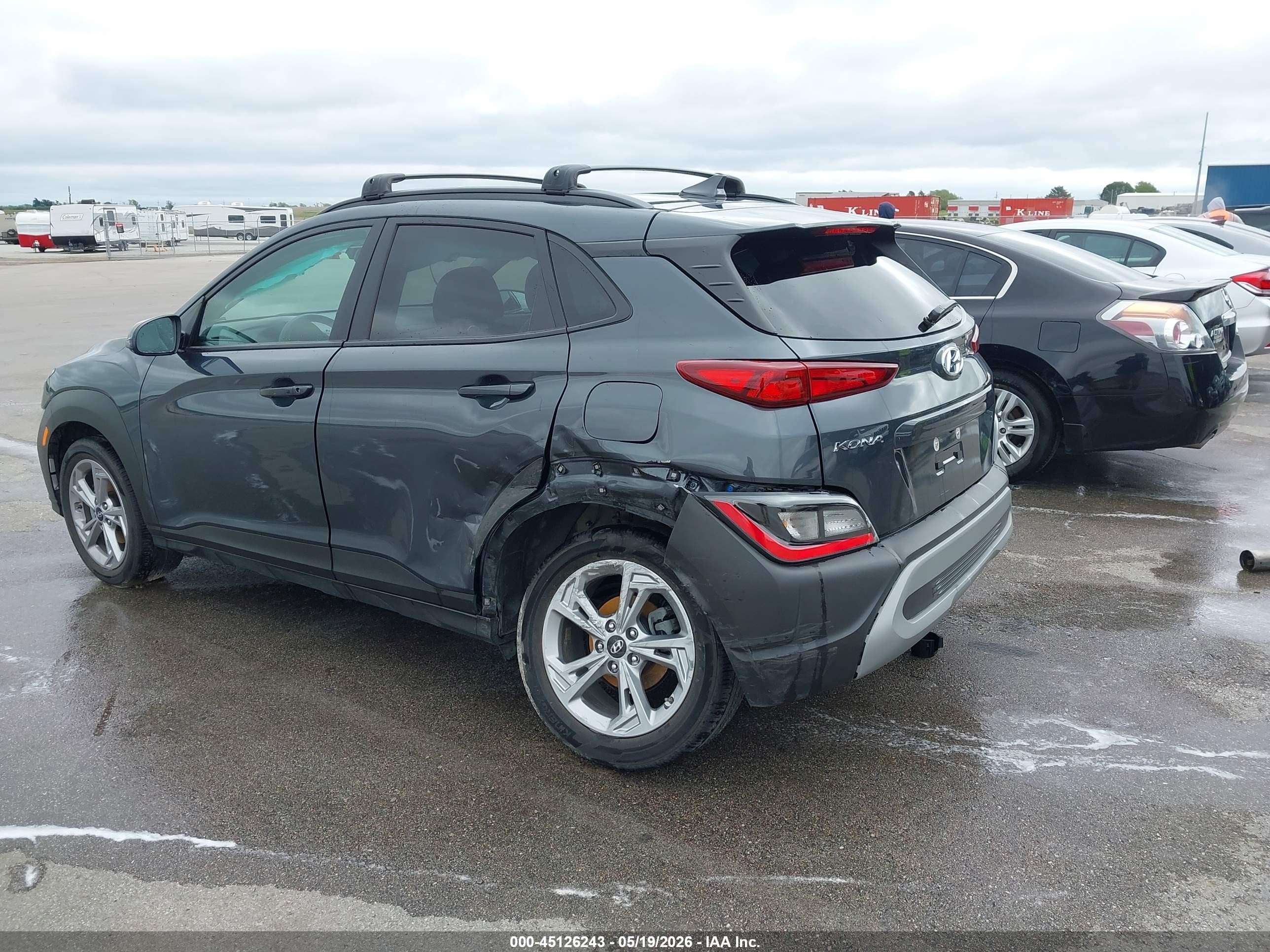 2023 Hyundai Kona Sel Gray vin: KM8K62AB7PU936487