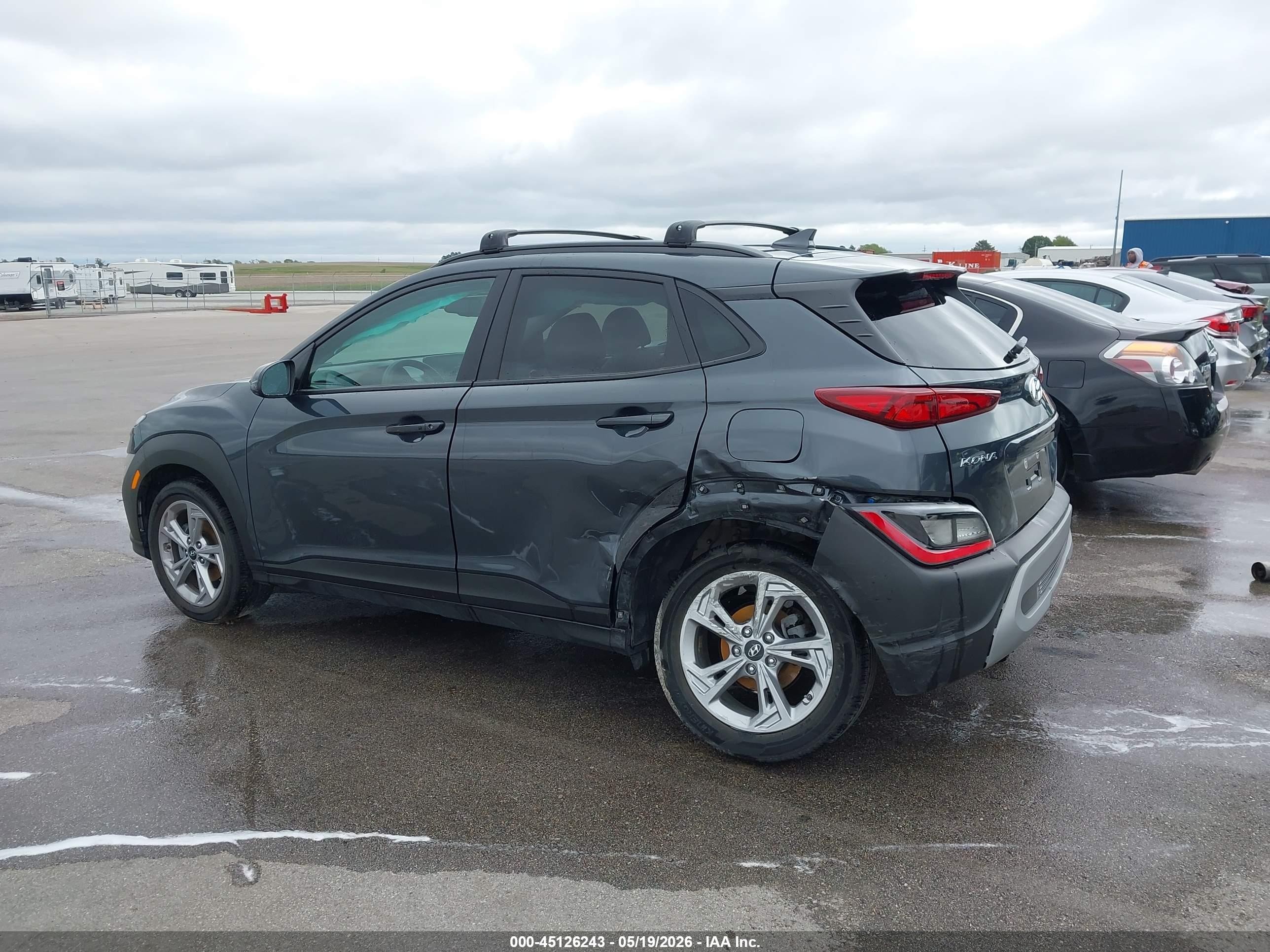 2023 Hyundai Kona Sel Gray vin: KM8K62AB7PU936487