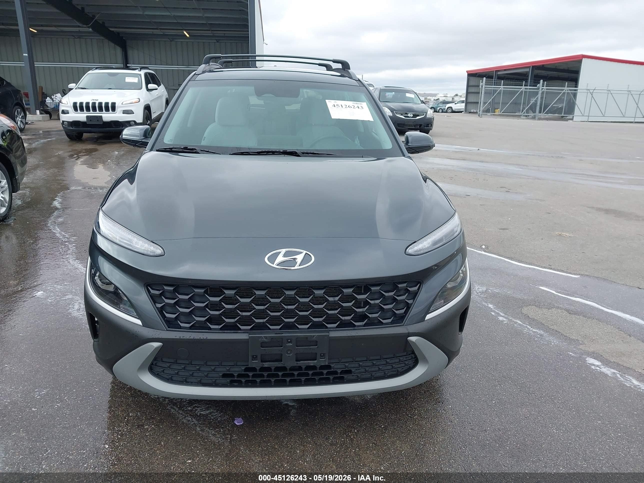 2023 Hyundai Kona Sel Gray vin: KM8K62AB7PU936487