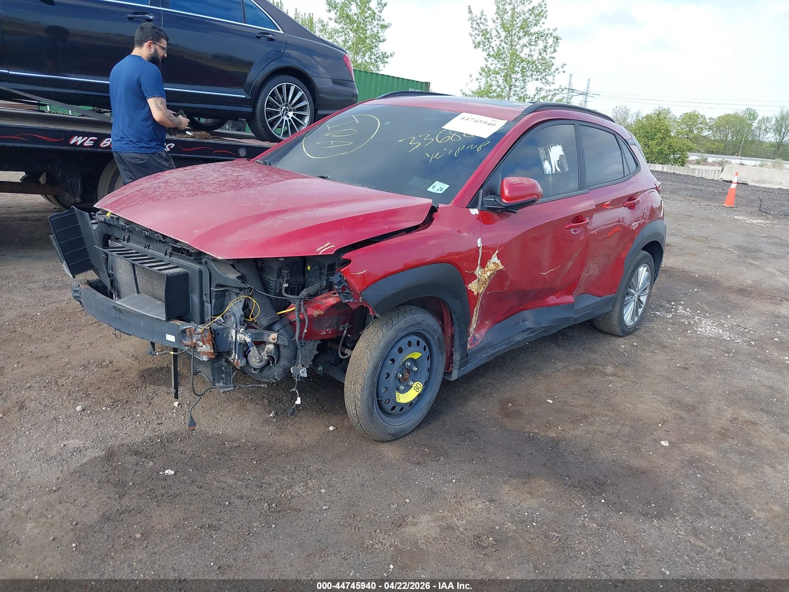 2019 Hyundai Kona Sel Красный vin: KM8K6CAA0KU336884