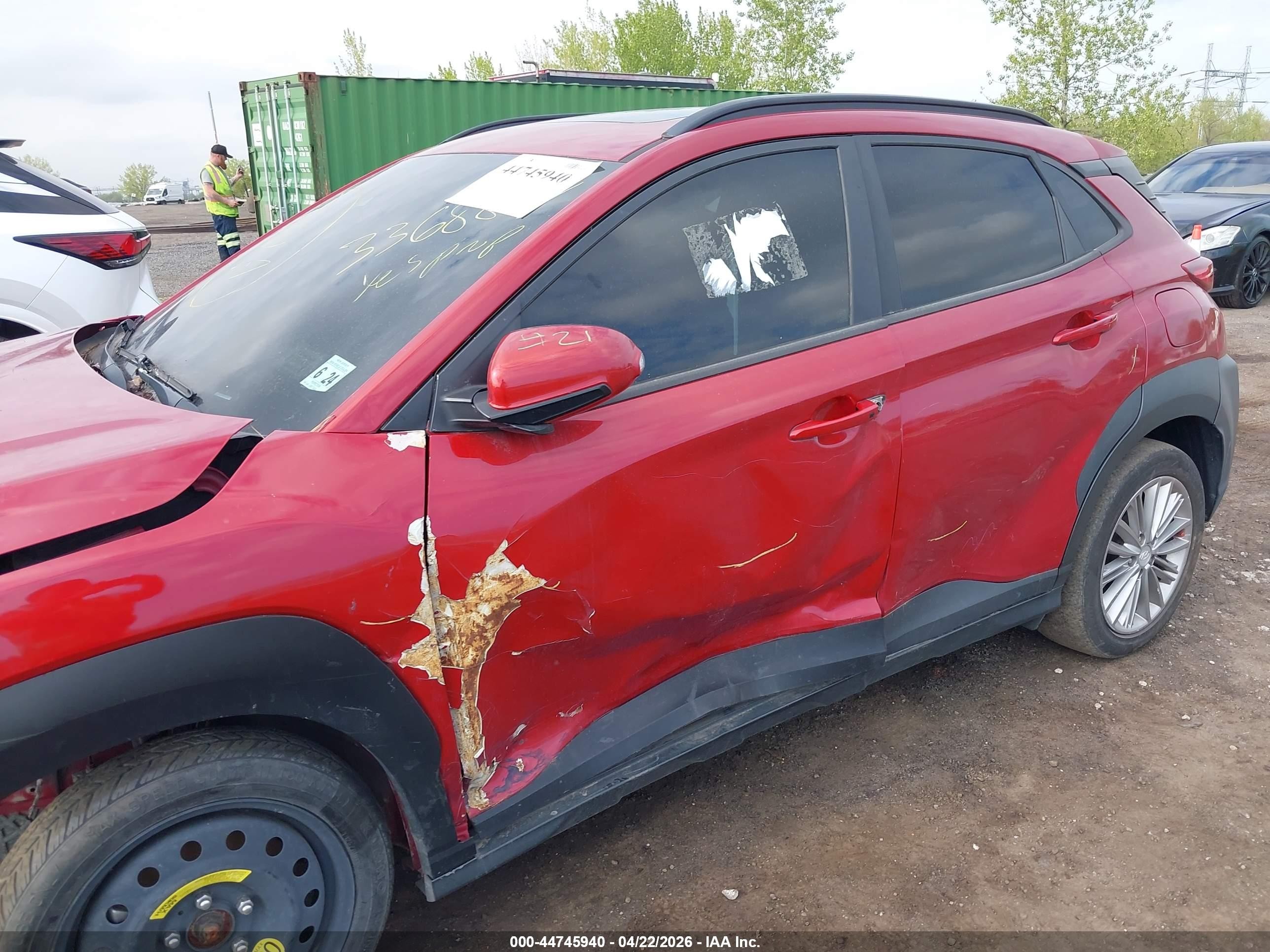 2019 Hyundai Kona Sel Красный vin: KM8K6CAA0KU336884
