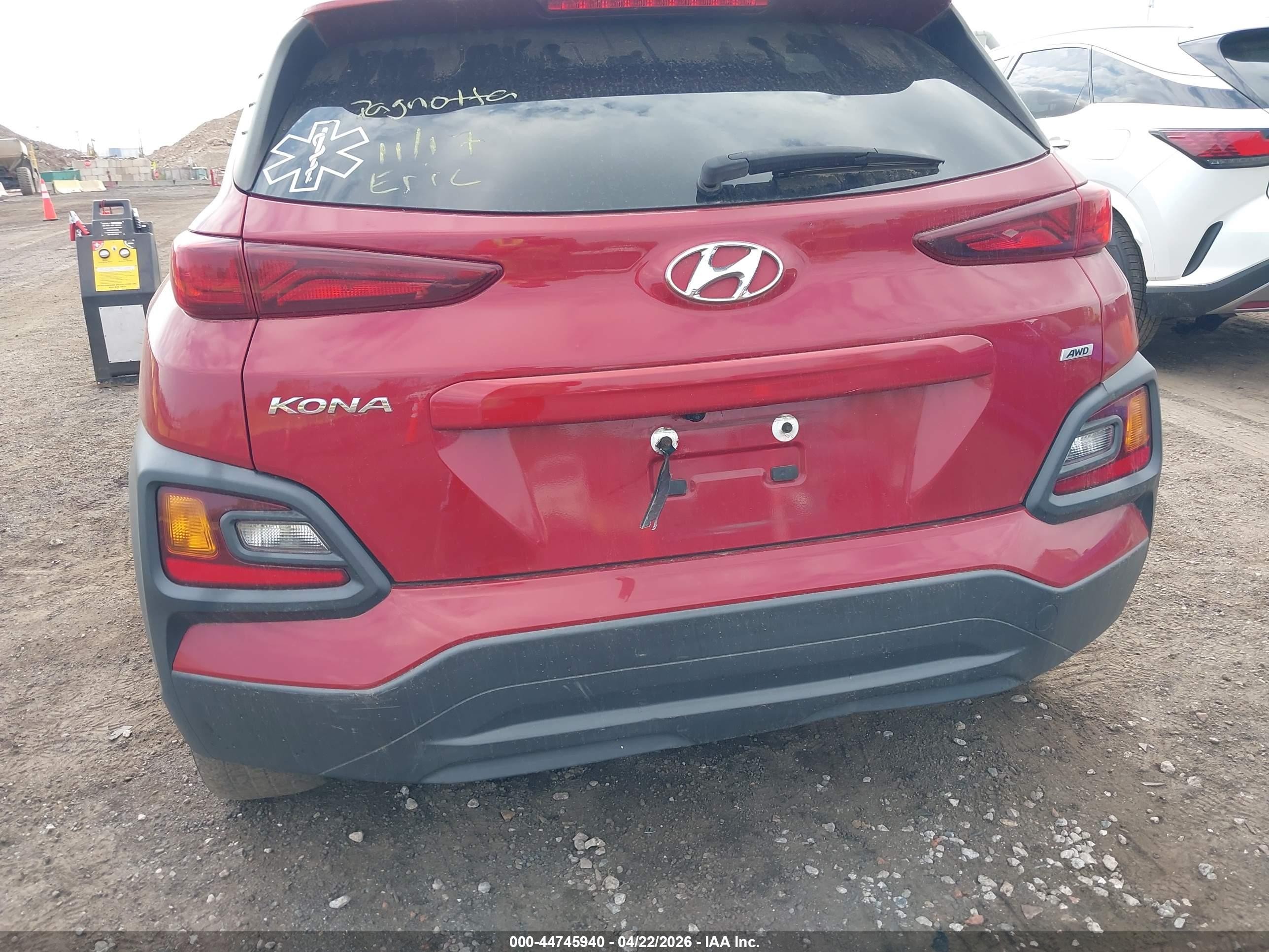 2019 Hyundai Kona Sel Красный vin: KM8K6CAA0KU336884