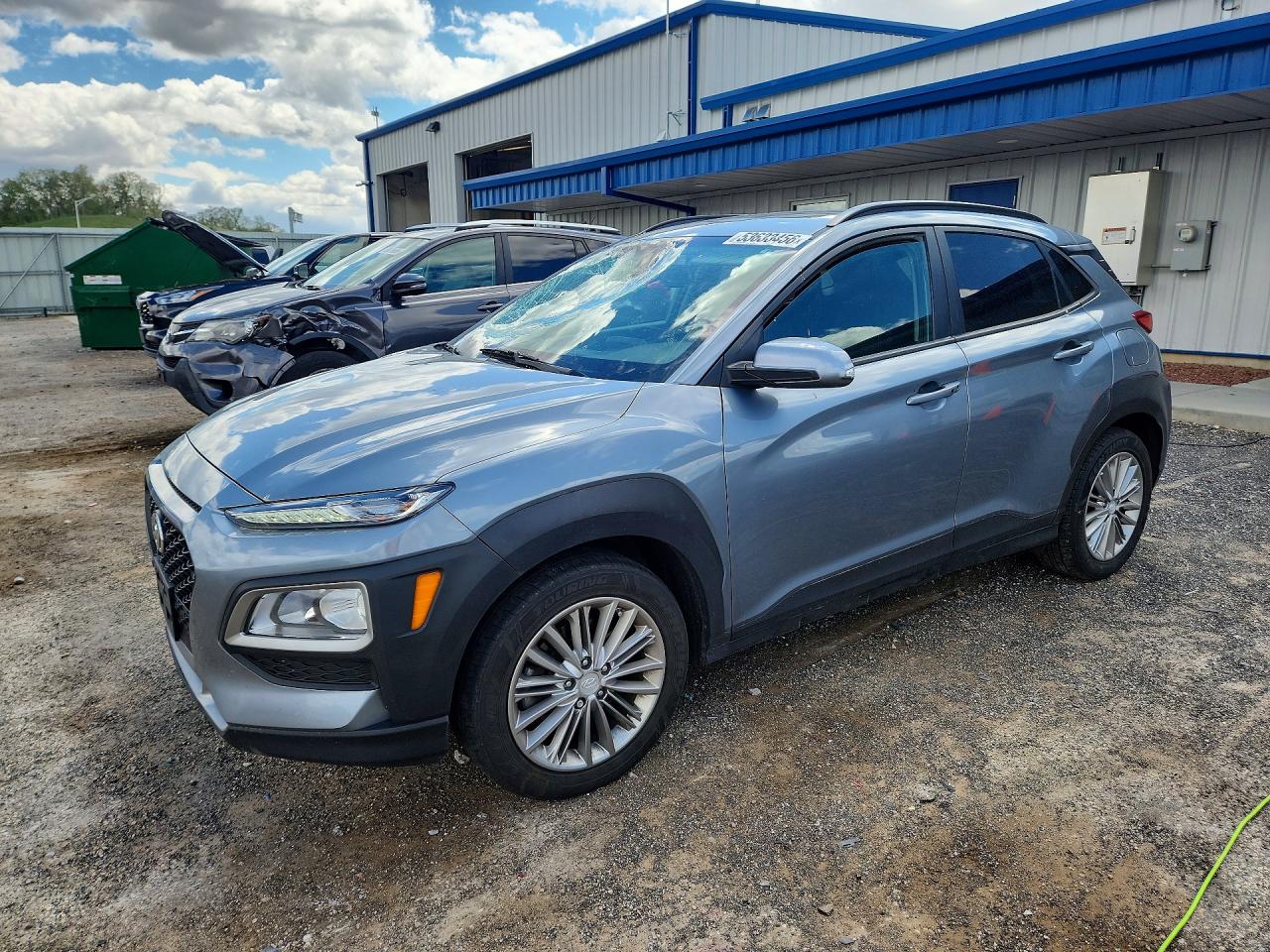2019 Hyundai Kona Sel Синий vin: KM8K6CAA1KU320029