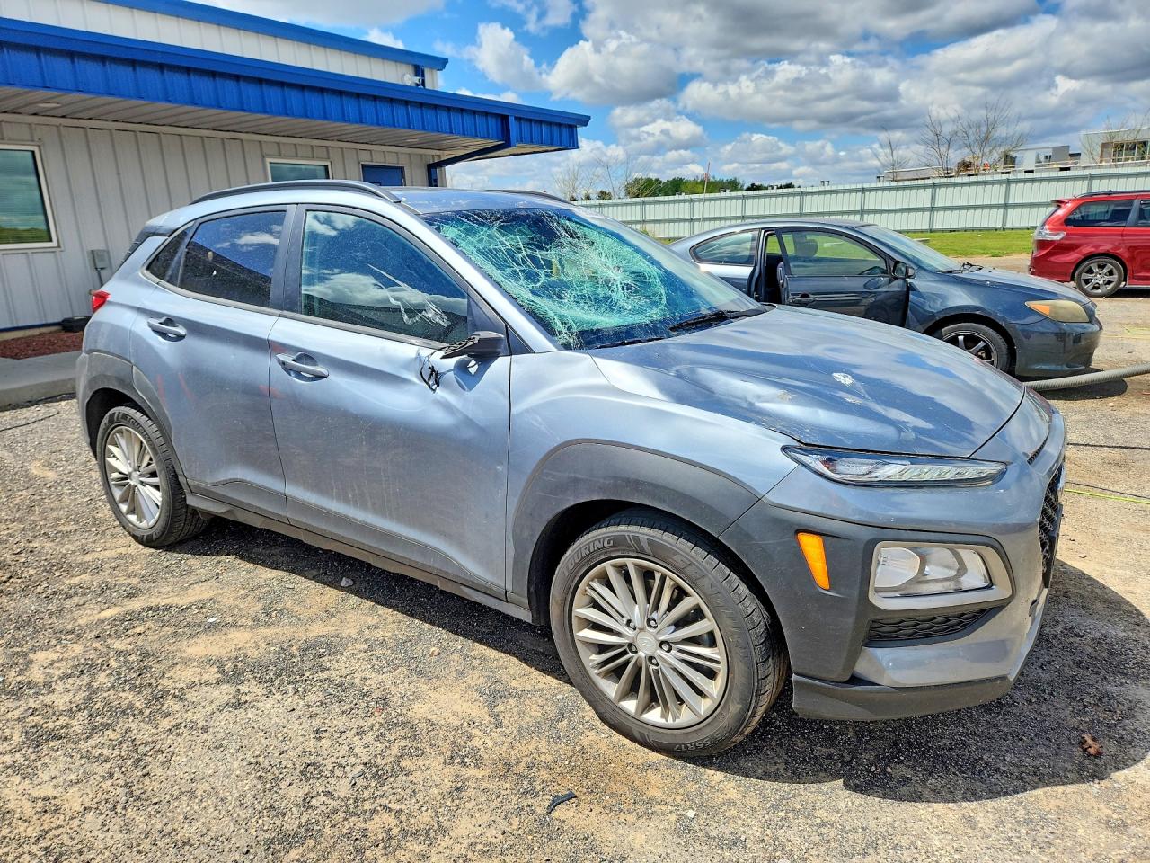 2019 Hyundai Kona Sel Синий vin: KM8K6CAA1KU320029
