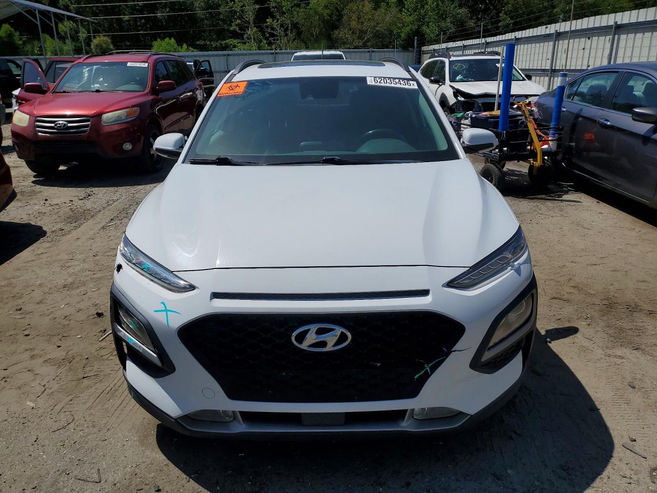 2018 Hyundai Kona Sel White vin: KM8K6CAA3JU111700