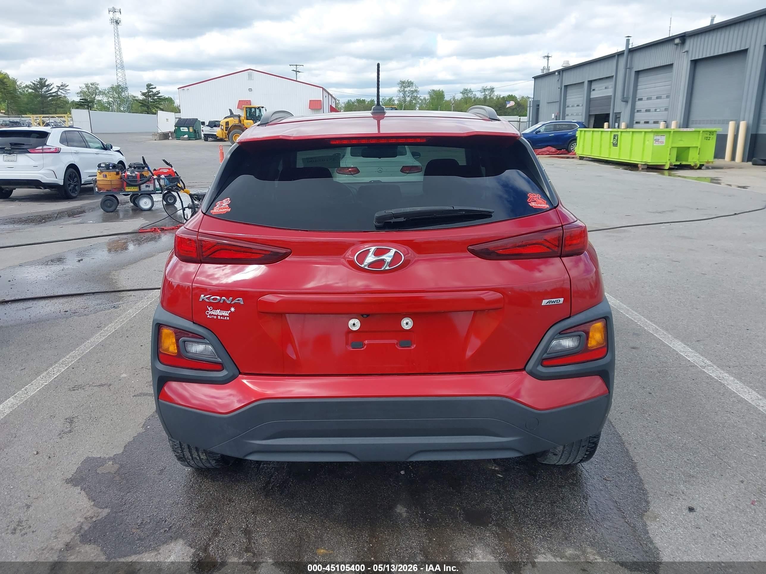 2018 Hyundai Kona Sel Красный vin: KM8K6CAAXJU075228