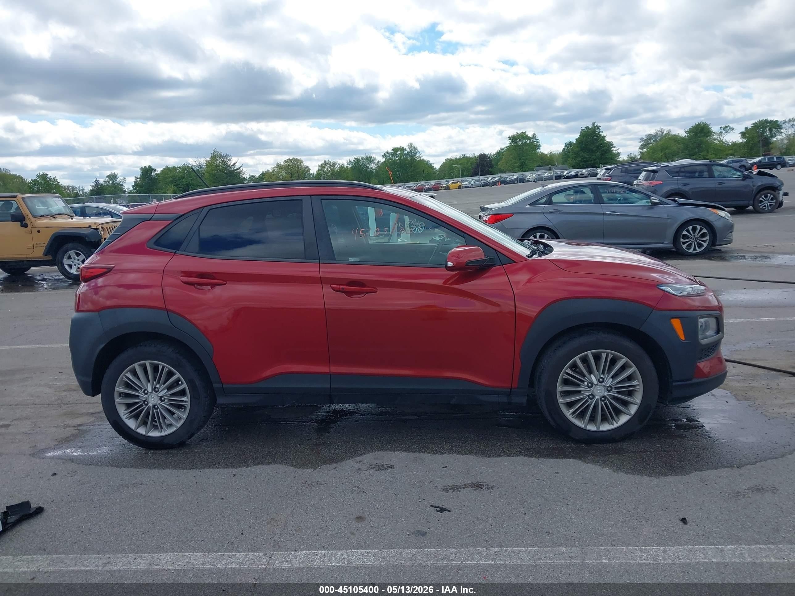 2018 Hyundai Kona Sel Красный vin: KM8K6CAAXJU075228