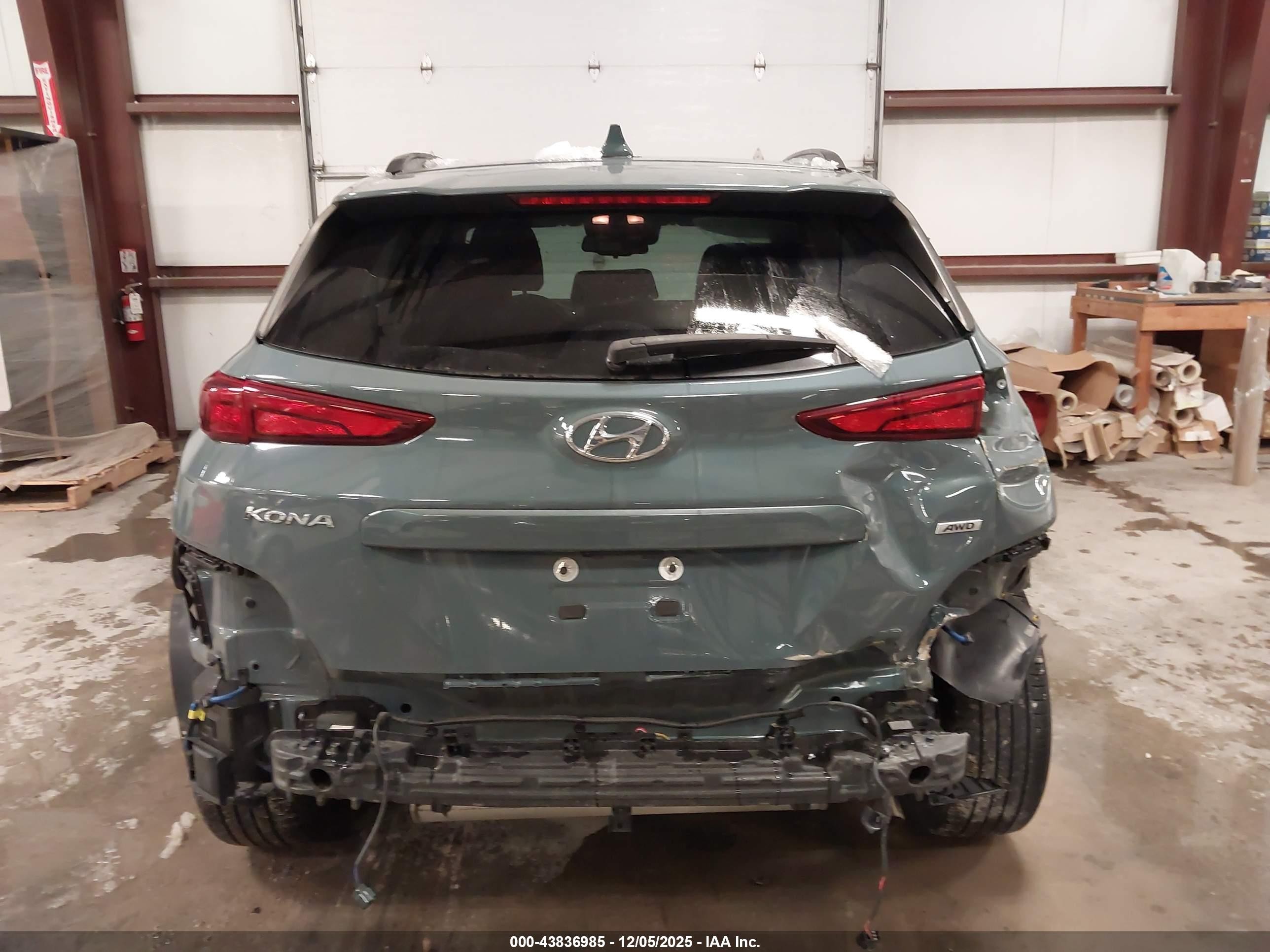 2022 Hyundai Kona Sel Серый vin: KM8K6CAB0NU769375