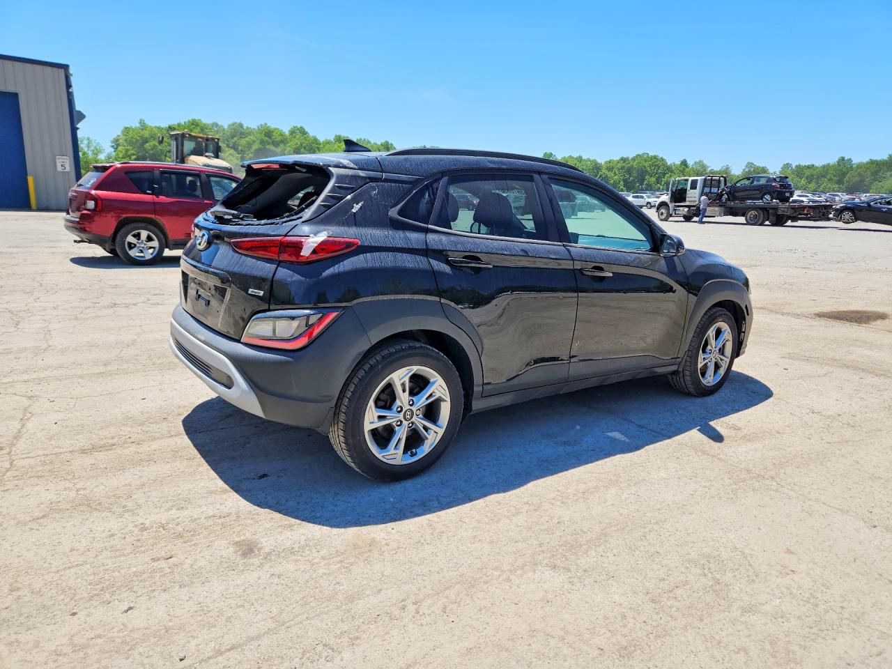 2022 Hyundai Kona Sel Черный vin: KM8K6CAB0NU922384