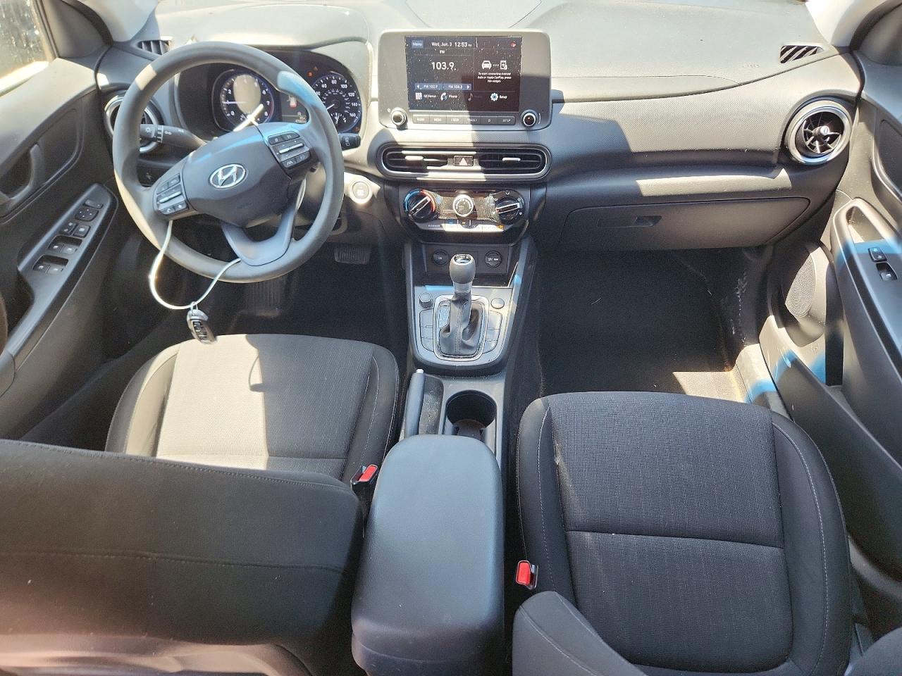 2022 Hyundai Kona Sel Черный vin: KM8K6CAB0NU922384