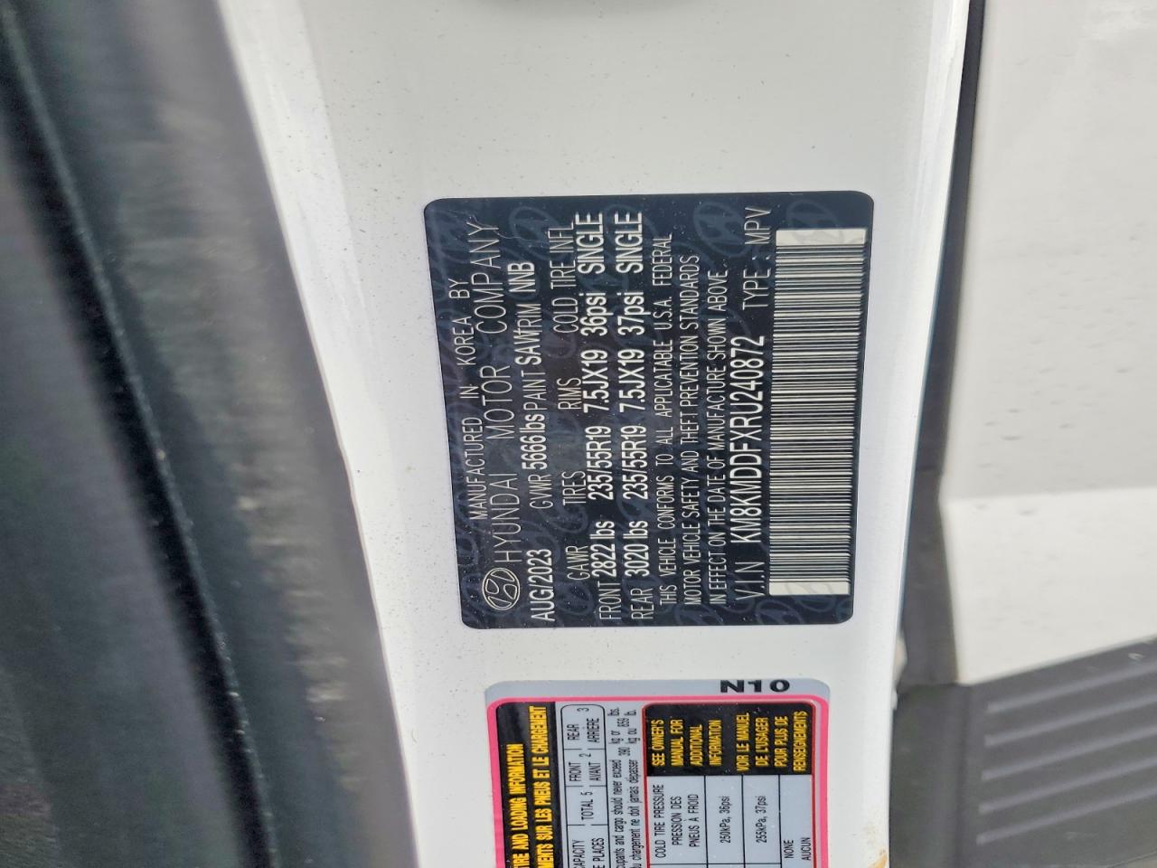 2024 Hyundai Ioniq 5 Se White vin: KM8KMDDFXRU240872