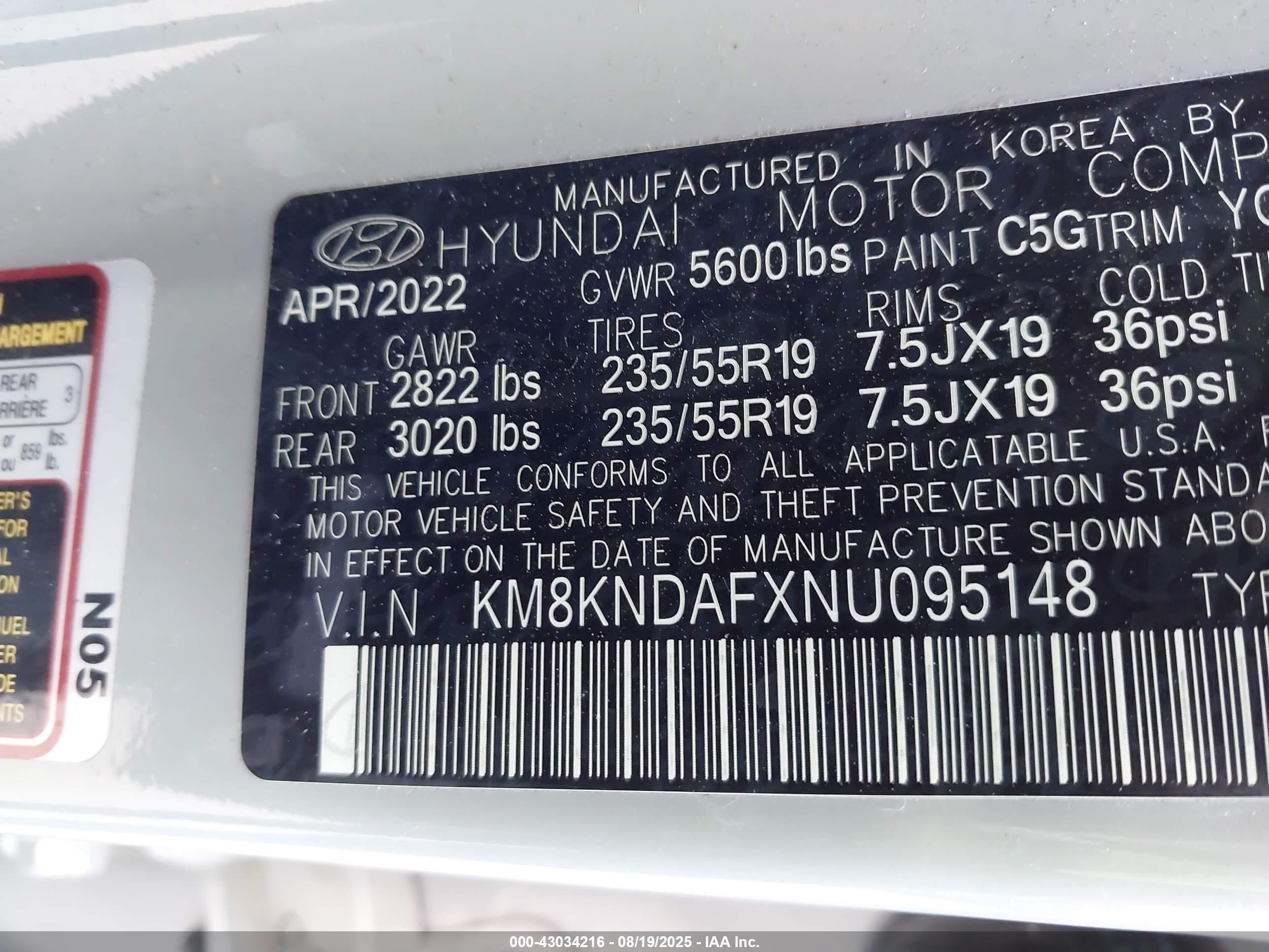 2022 Hyundai Ioniq 5 Sel Silver vin: KM8KNDAFXNU095148