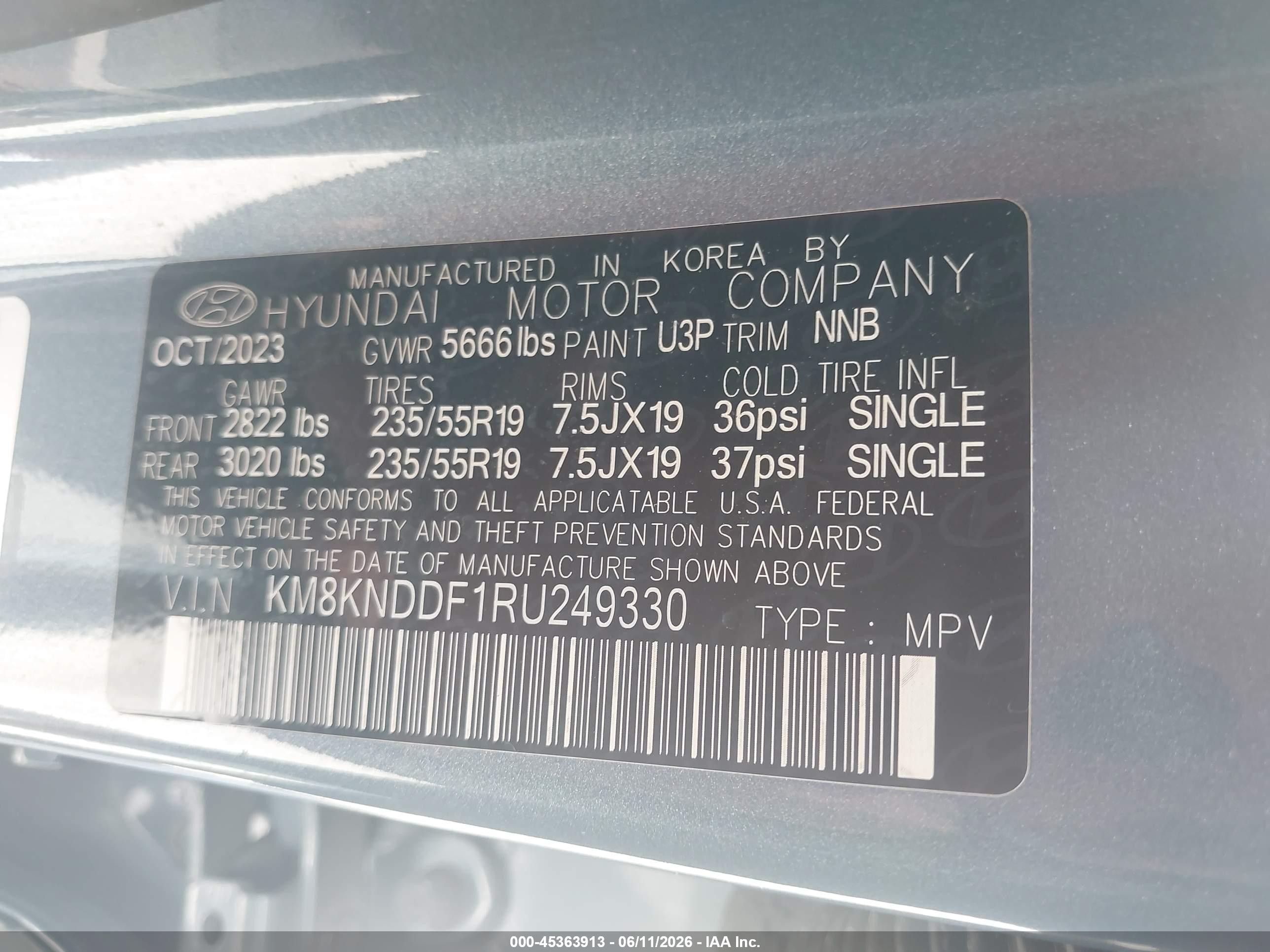 2024 Hyundai Ioniq 5 Sel Gray vin: KM8KNDDF1RU249330