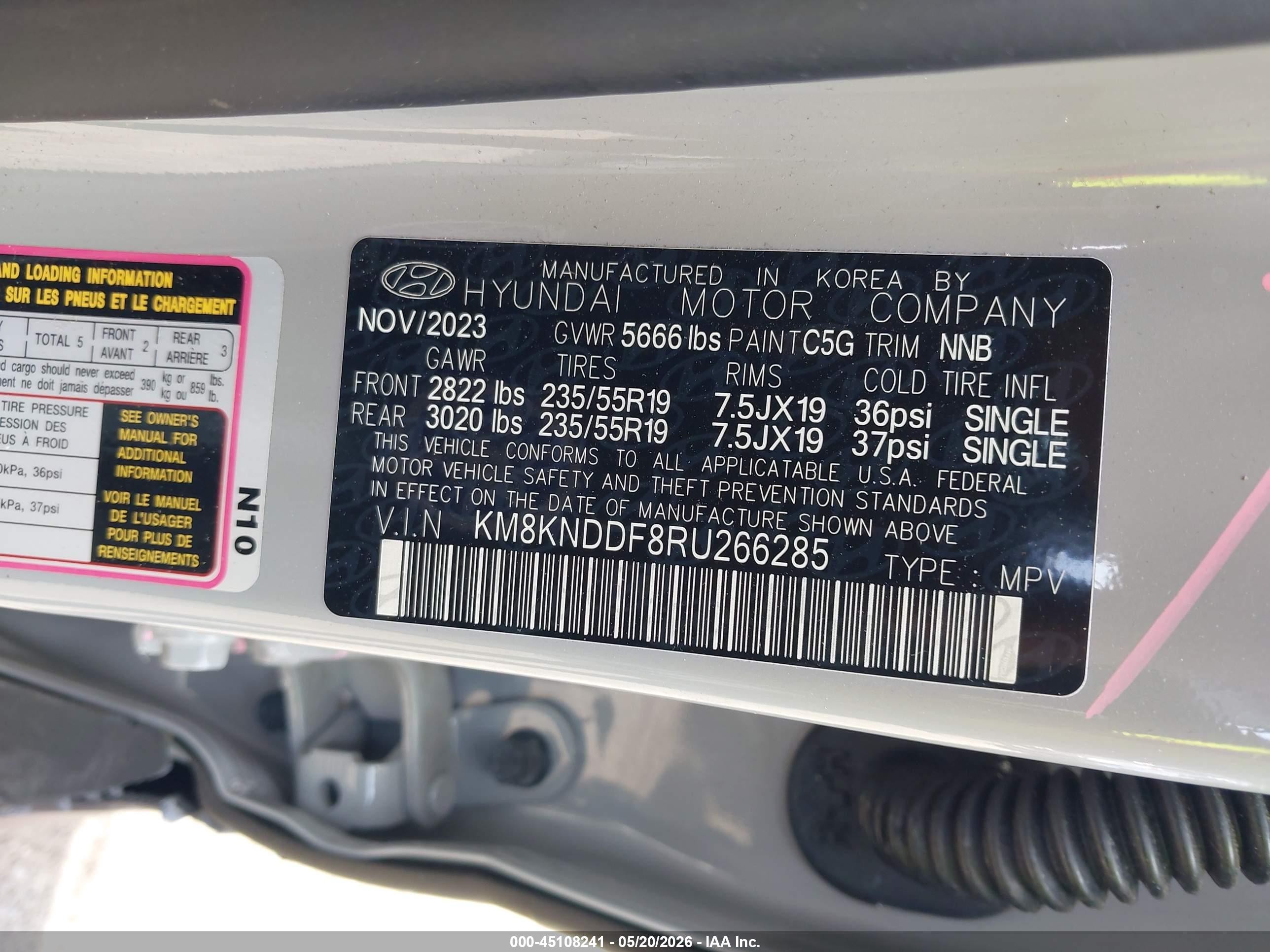 2024 Hyundai Ioniq 5 Sel Gray vin: KM8KNDDF8RU266285