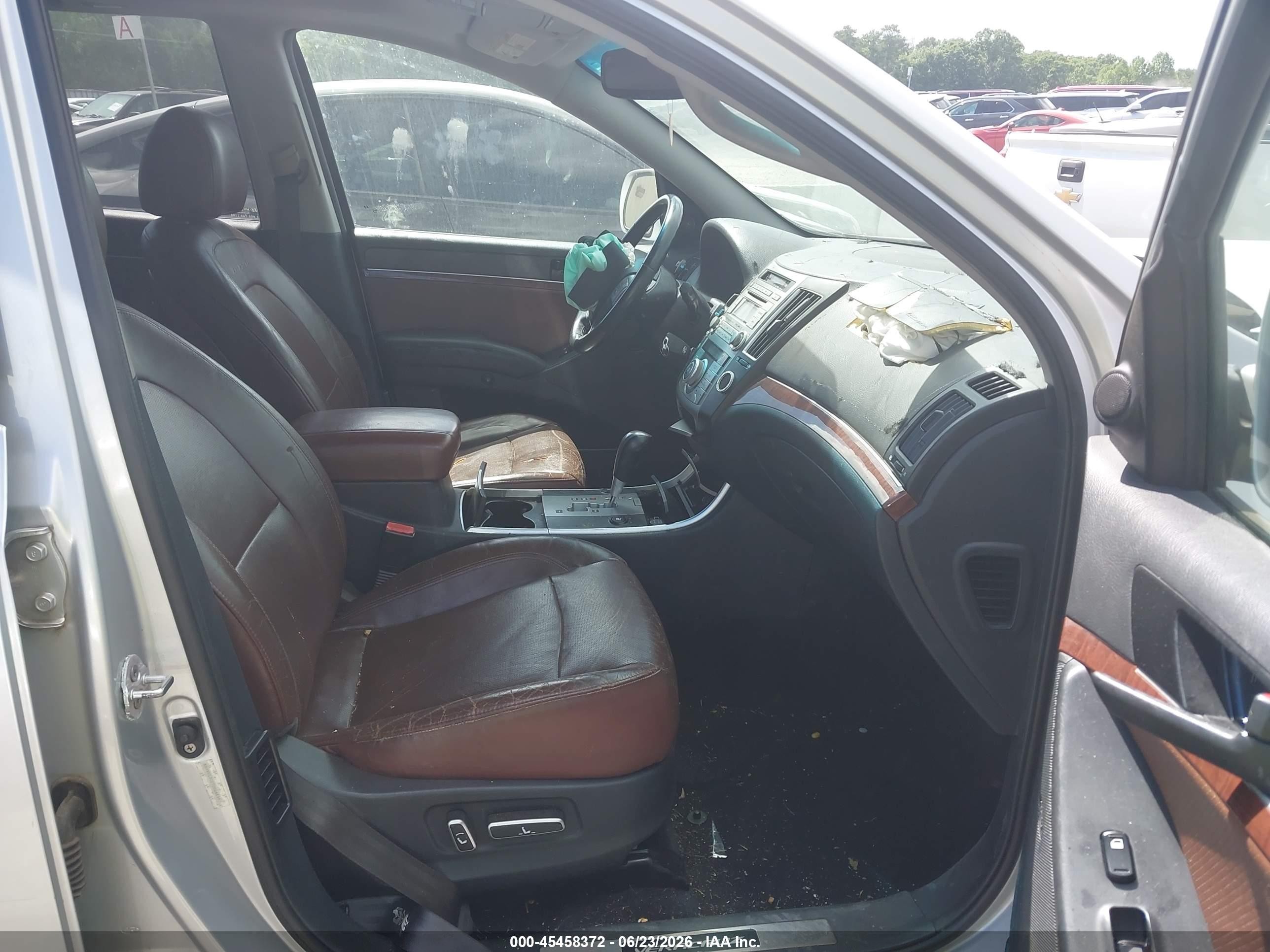 2007 Hyundai Veracruz Gls/limited/se Silver vin: KM8NU13C07U024299