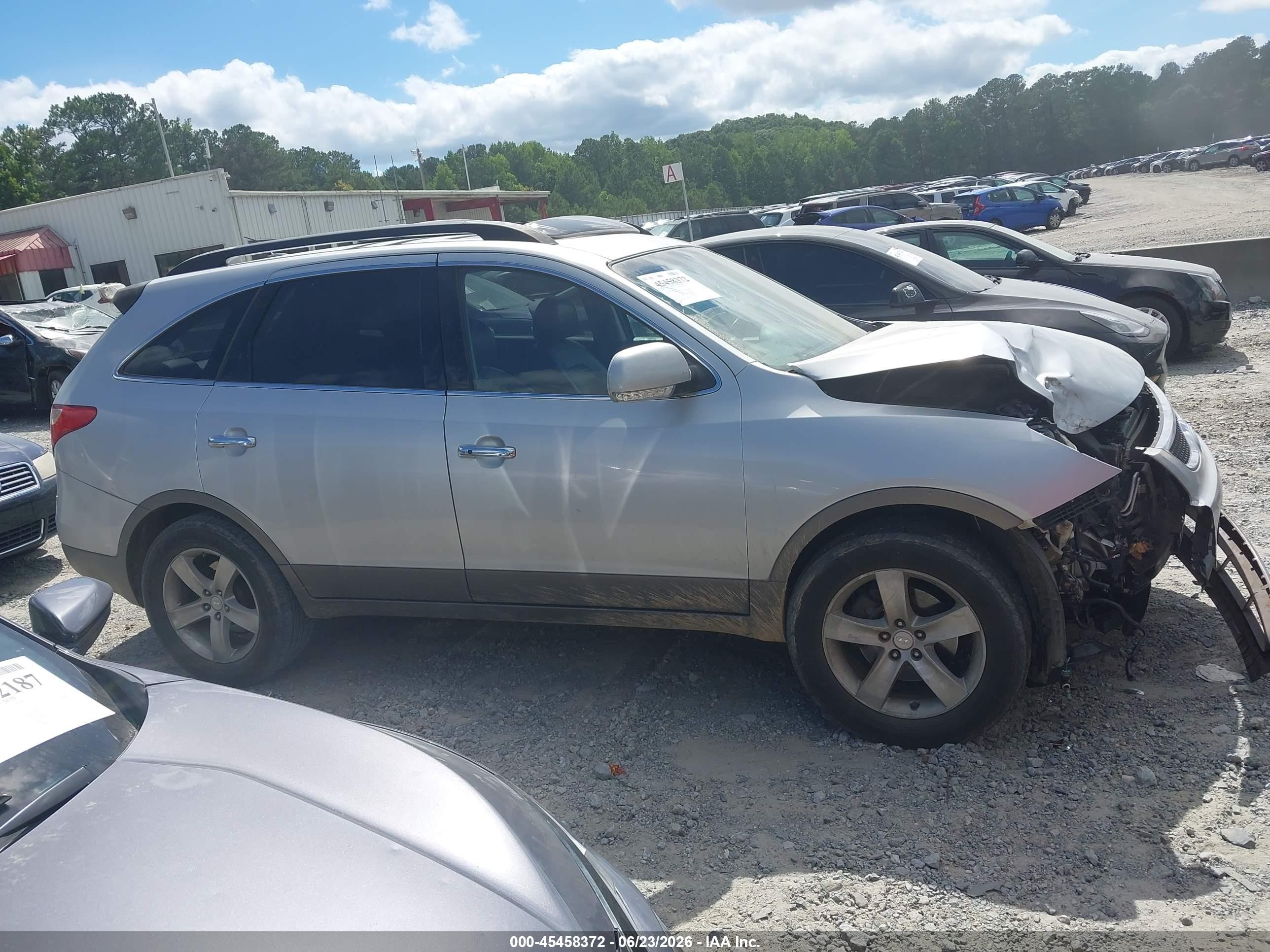 2007 Hyundai Veracruz Gls/limited/se Silver vin: KM8NU13C07U024299