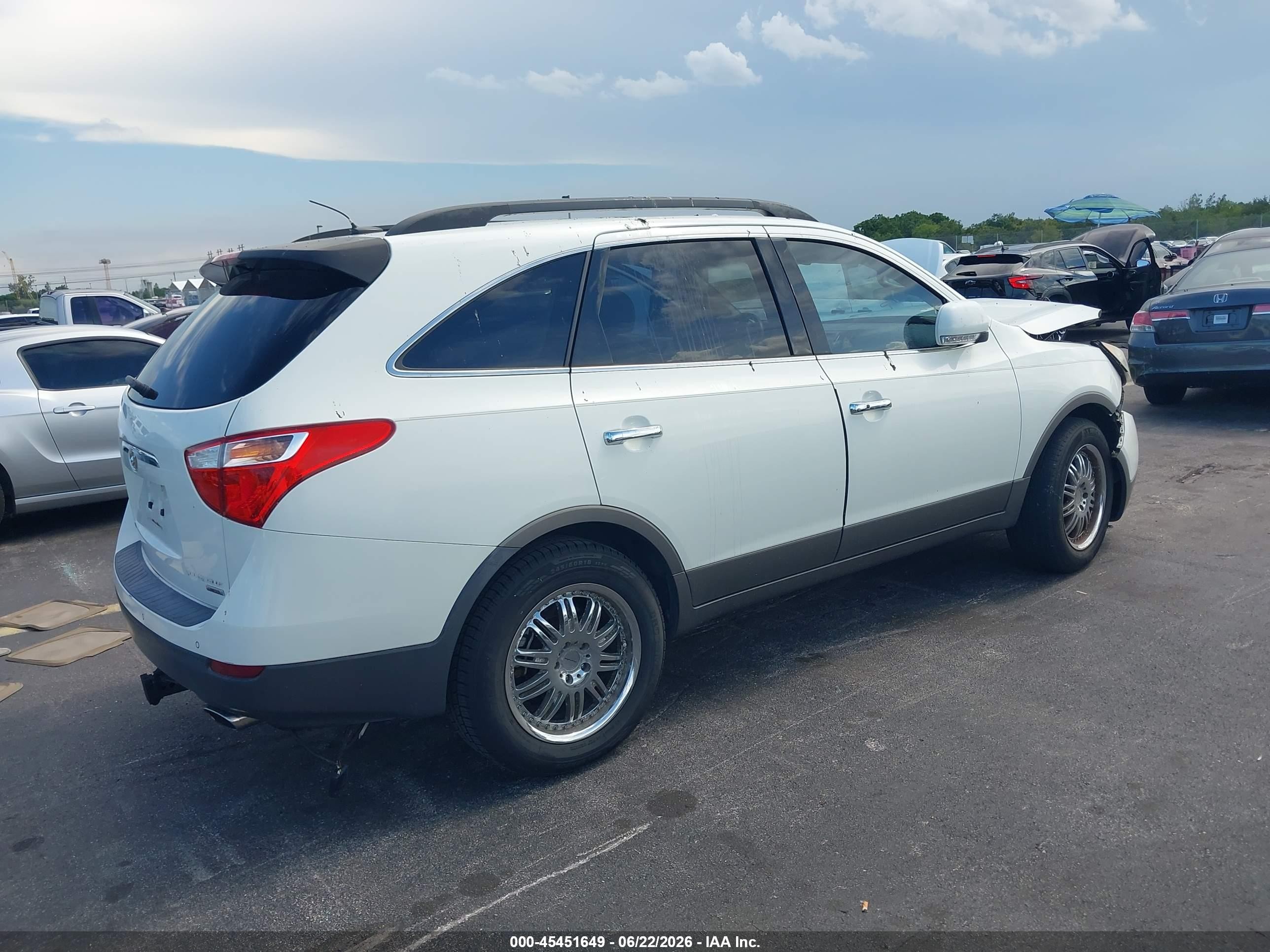 2008 Hyundai Veracruz Gls/limited/se White vin: KM8NU13C08U030699