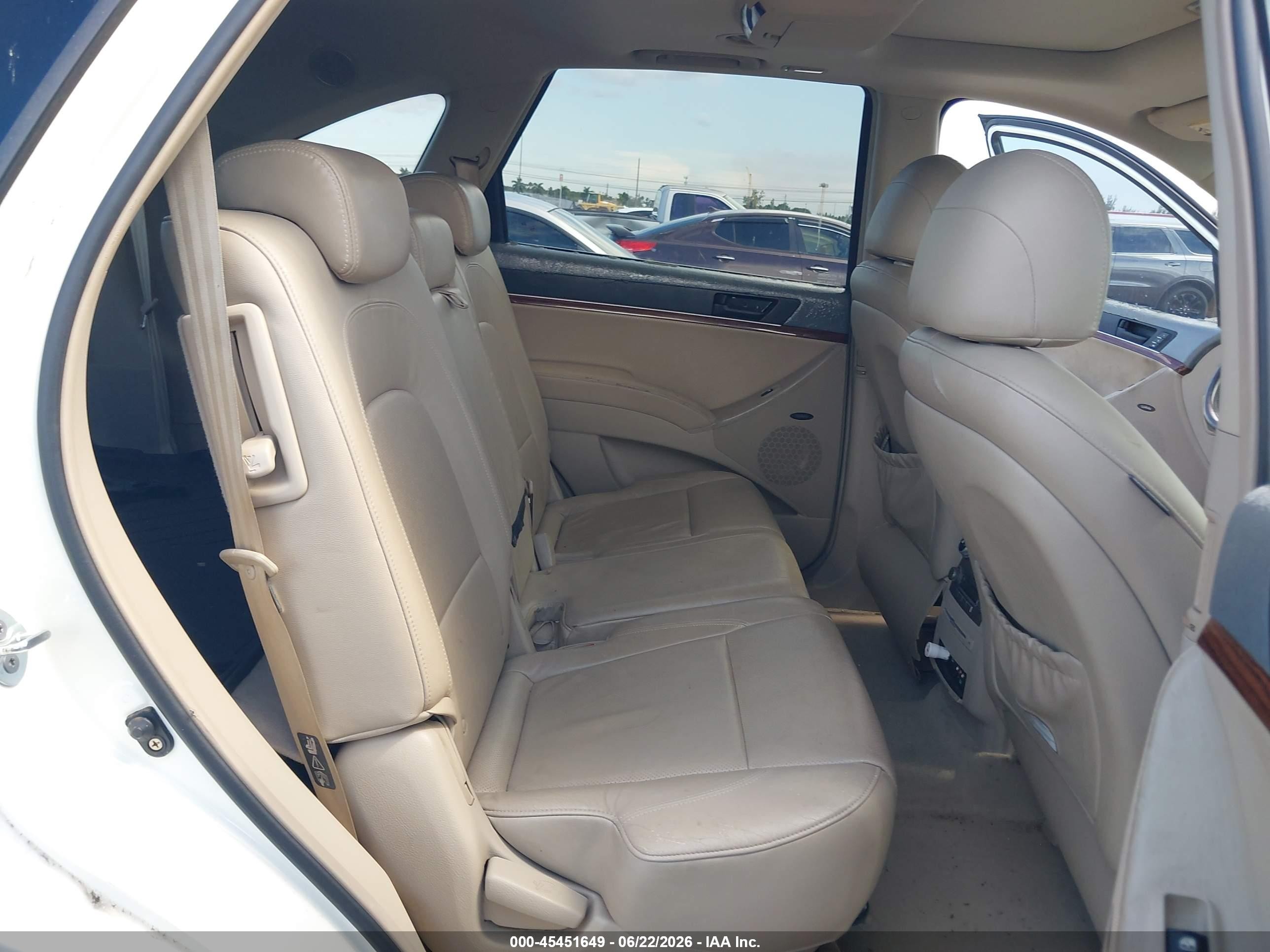 2008 Hyundai Veracruz Gls/limited/se White vin: KM8NU13C08U030699