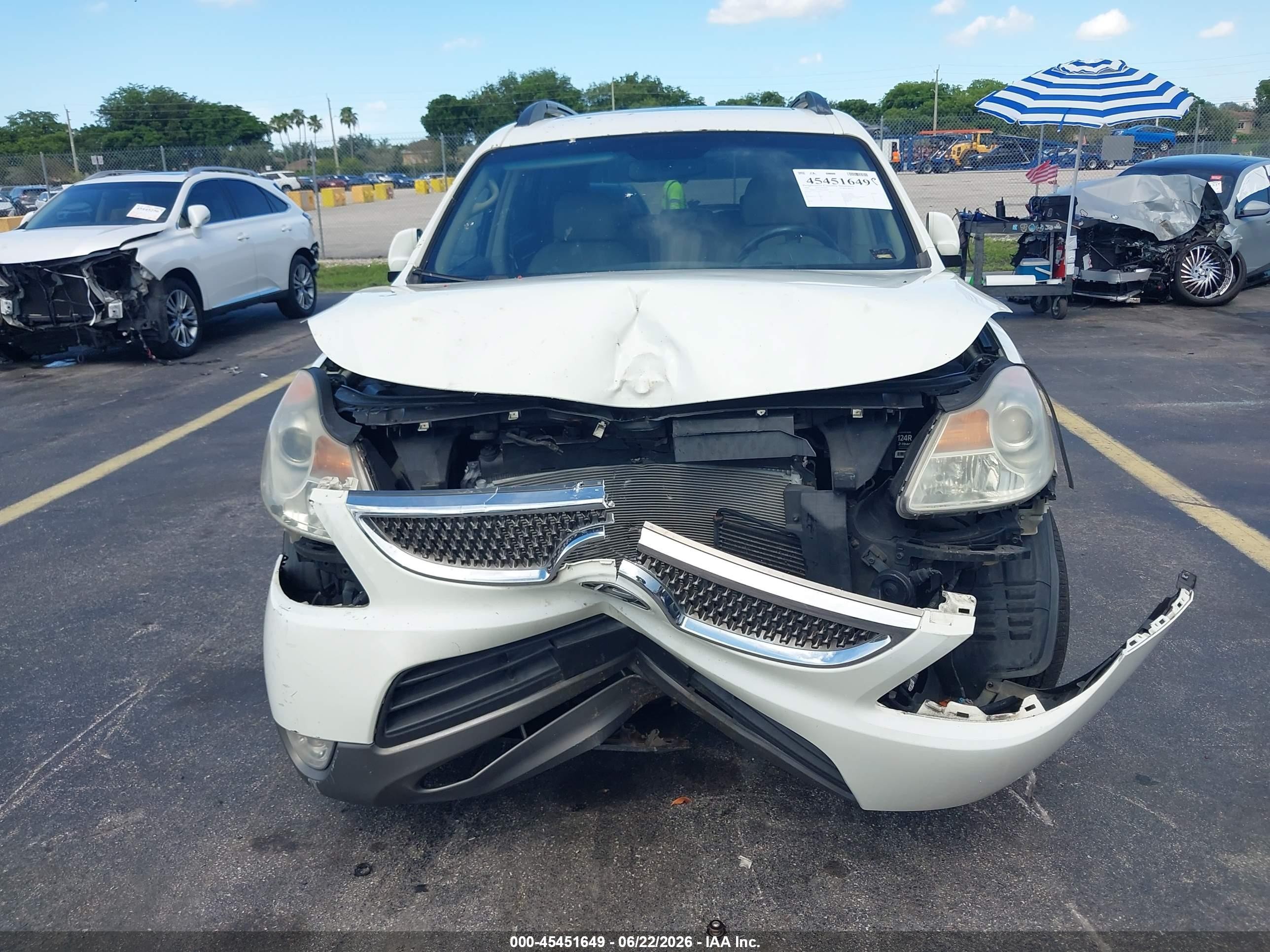 2008 Hyundai Veracruz Gls/limited/se White vin: KM8NU13C08U030699
