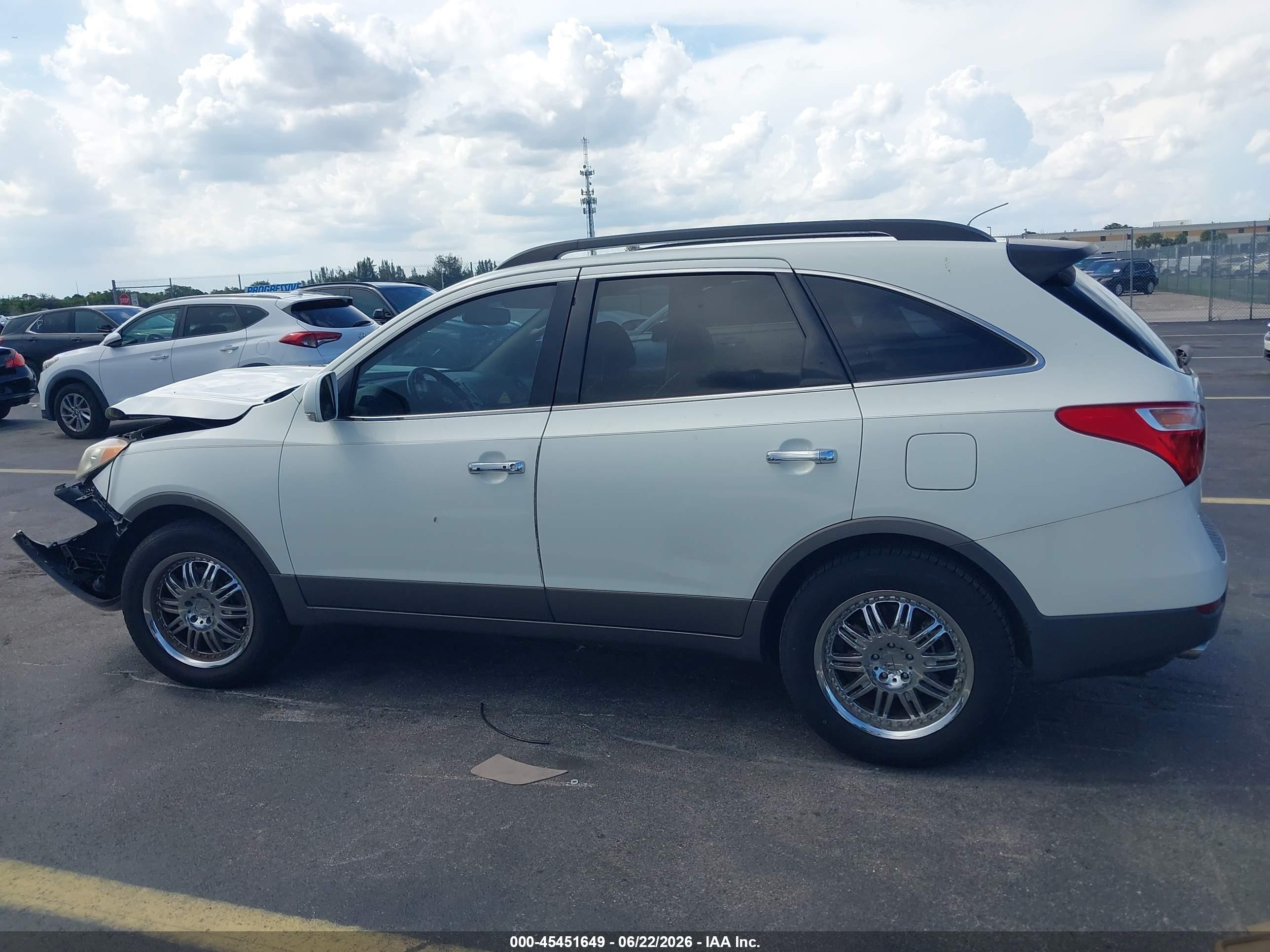 2008 Hyundai Veracruz Gls/limited/se White vin: KM8NU13C08U030699