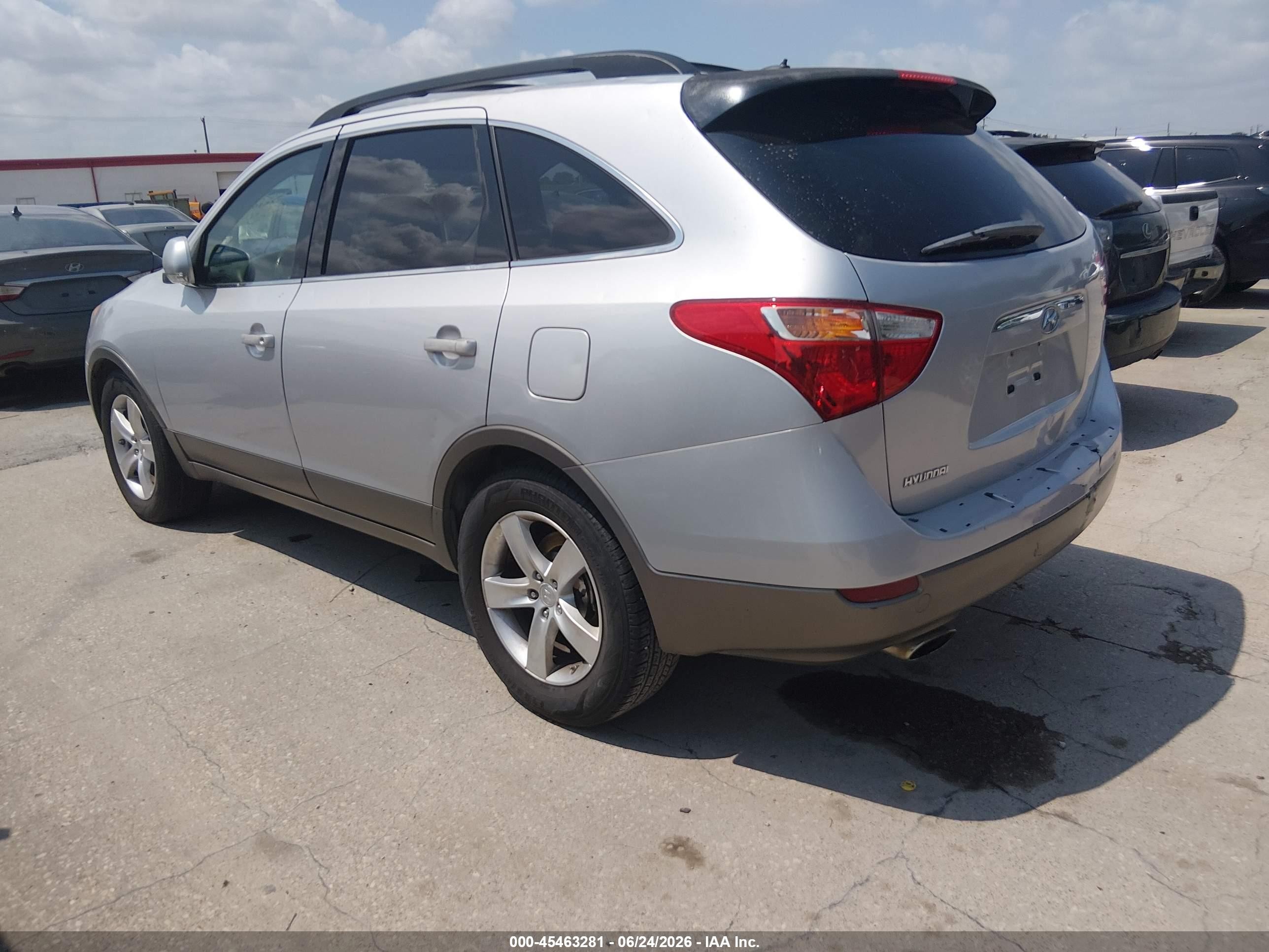 2008 Hyundai Veracruz Gls/limited/se Silver vin: KM8NU13C08U034364