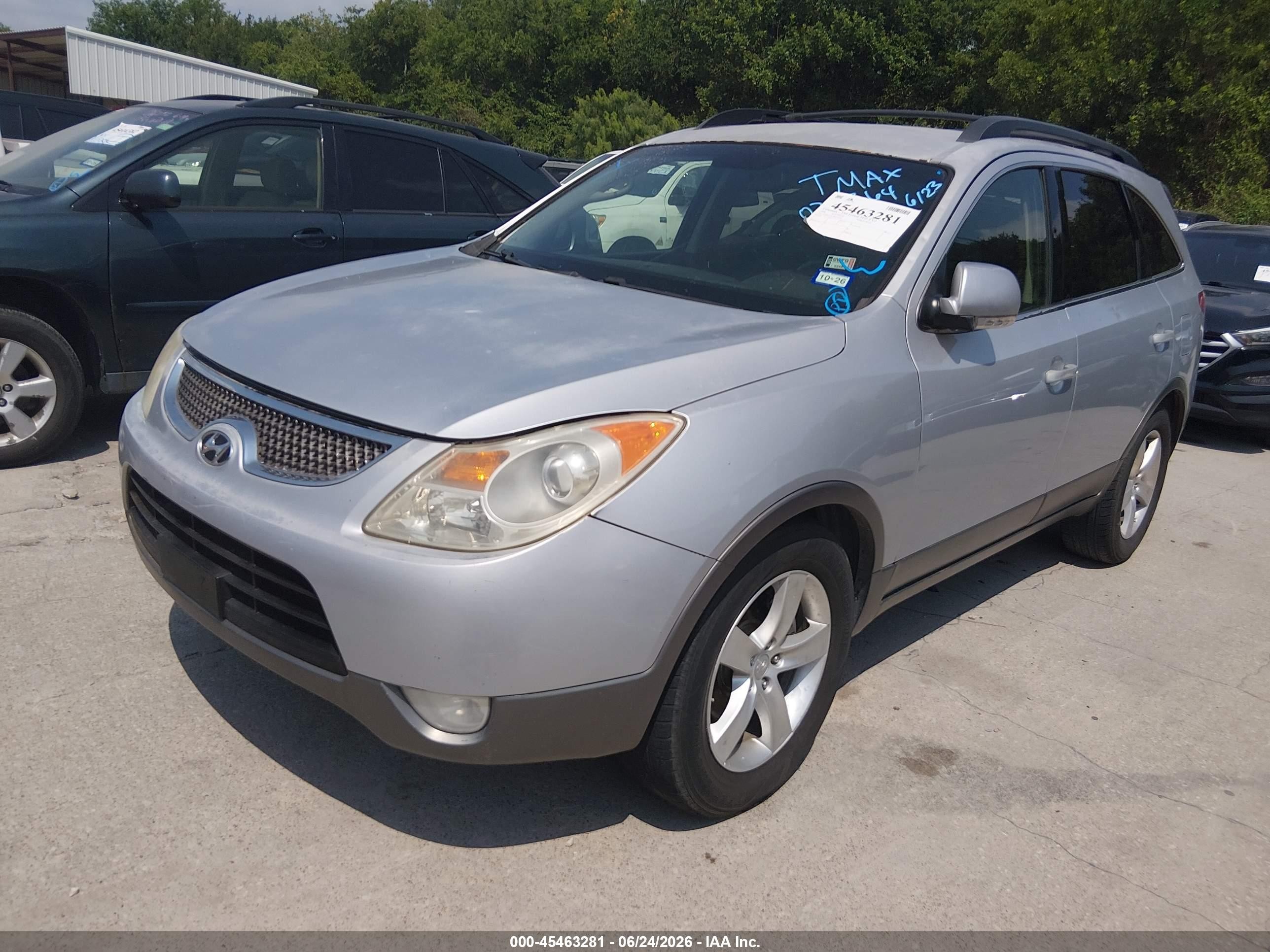 2008 Hyundai Veracruz Gls/limited/se Silver vin: KM8NU13C08U034364