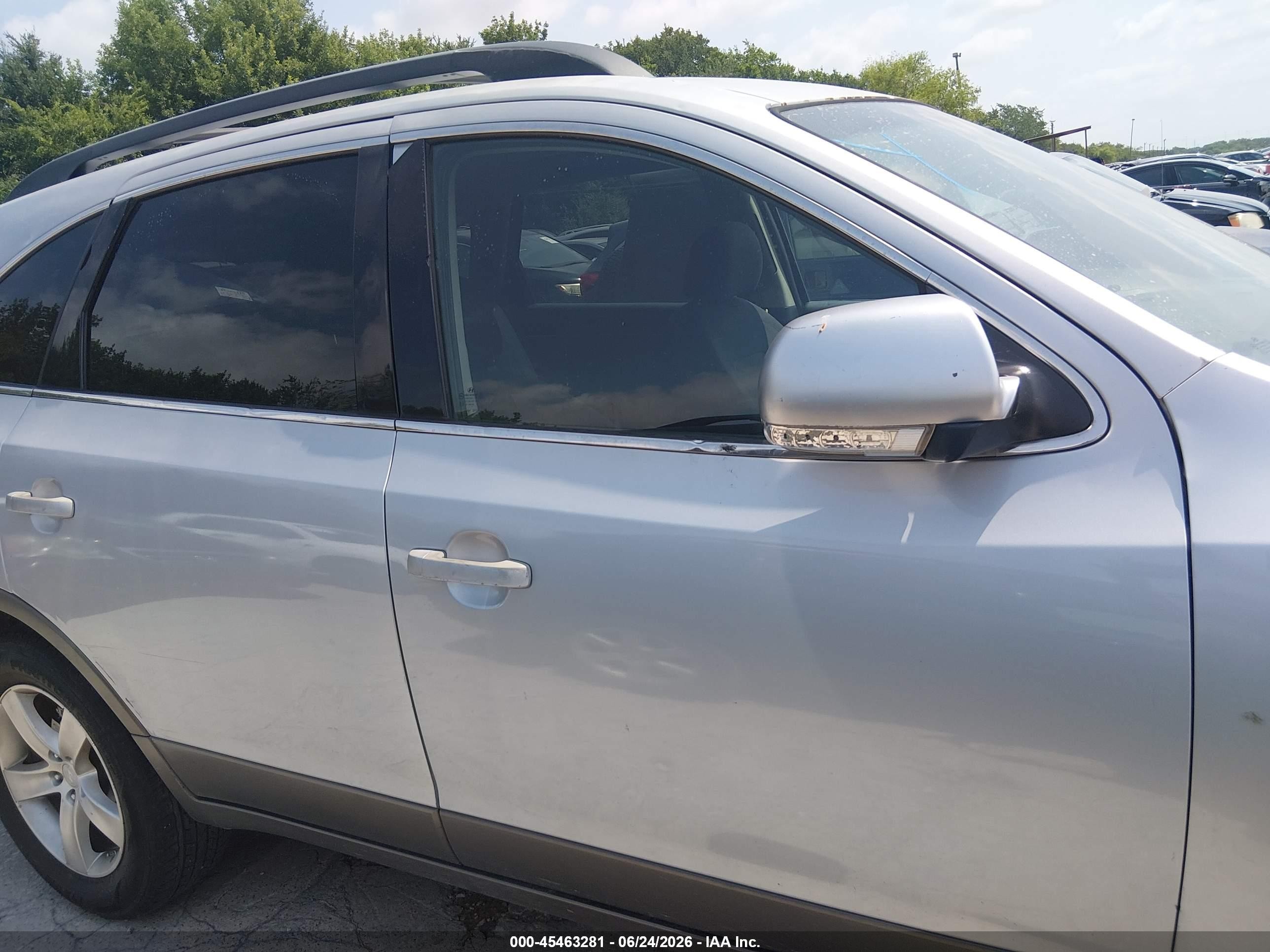 2008 Hyundai Veracruz Gls/limited/se Silver vin: KM8NU13C08U034364