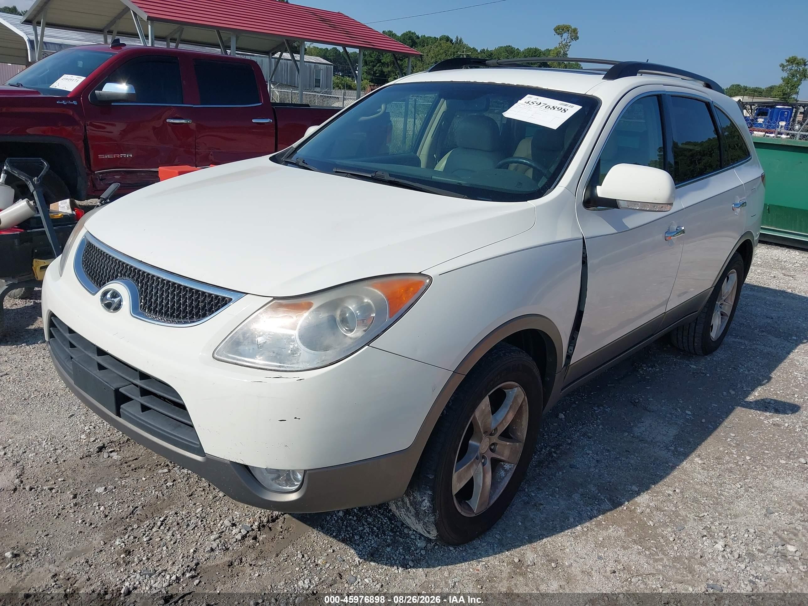 2008 Hyundai Veracruz Gls/limited/se White vin: KM8NU13C08U035949