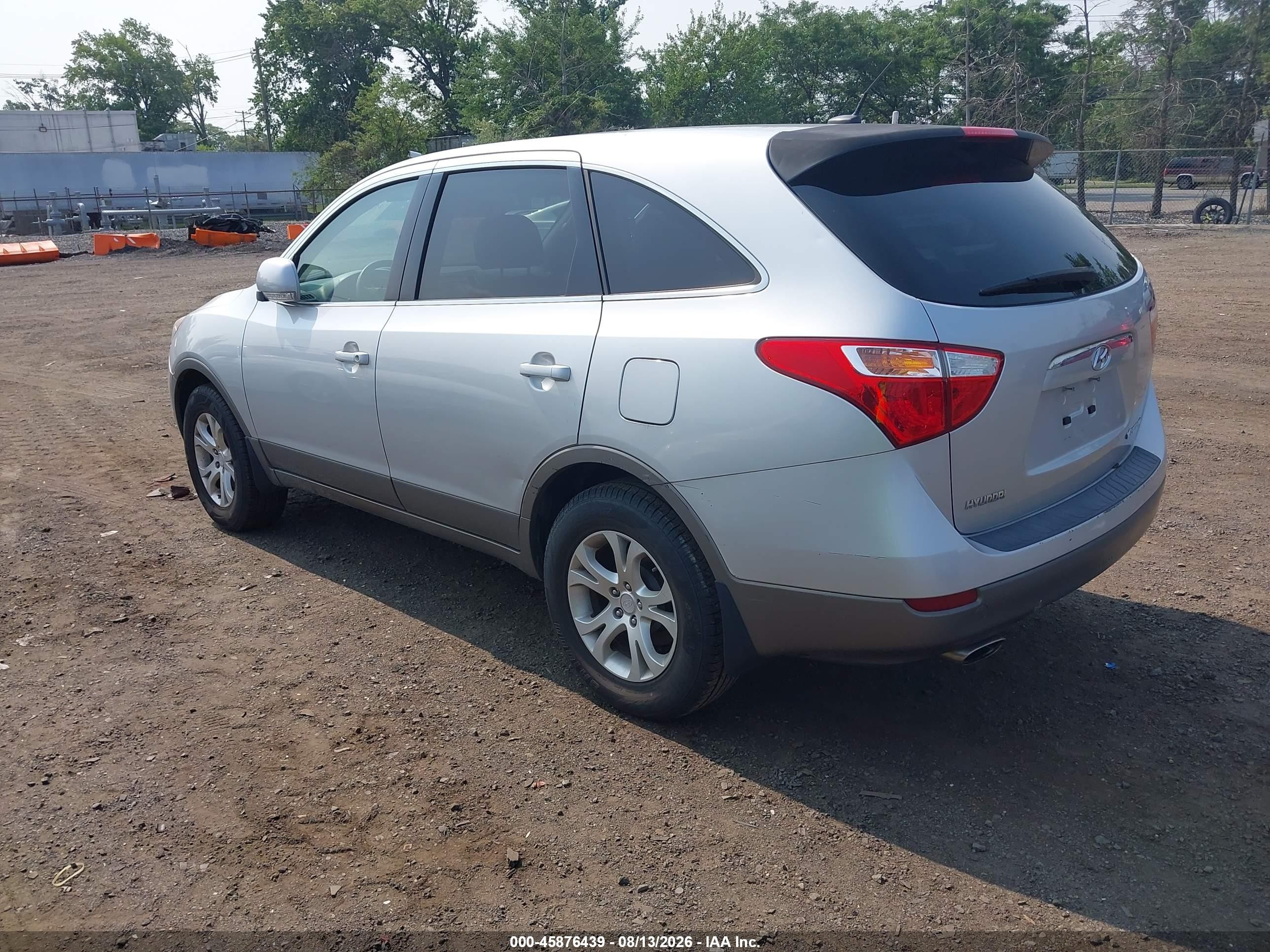 2008 Hyundai Veracruz Gls/limited/se Silver vin: KM8NU13C18U076803