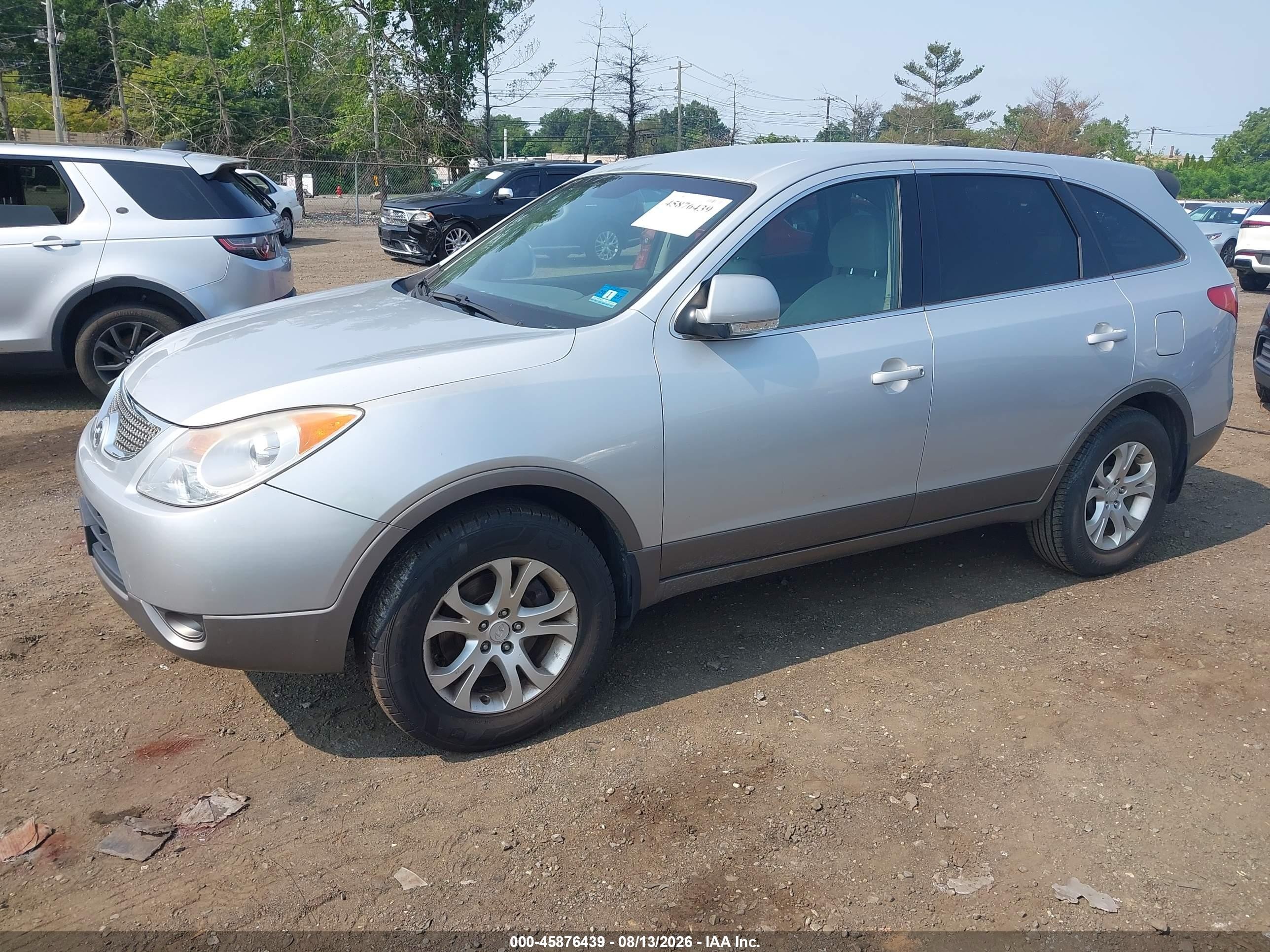2008 Hyundai Veracruz Gls/limited/se Silver vin: KM8NU13C18U076803