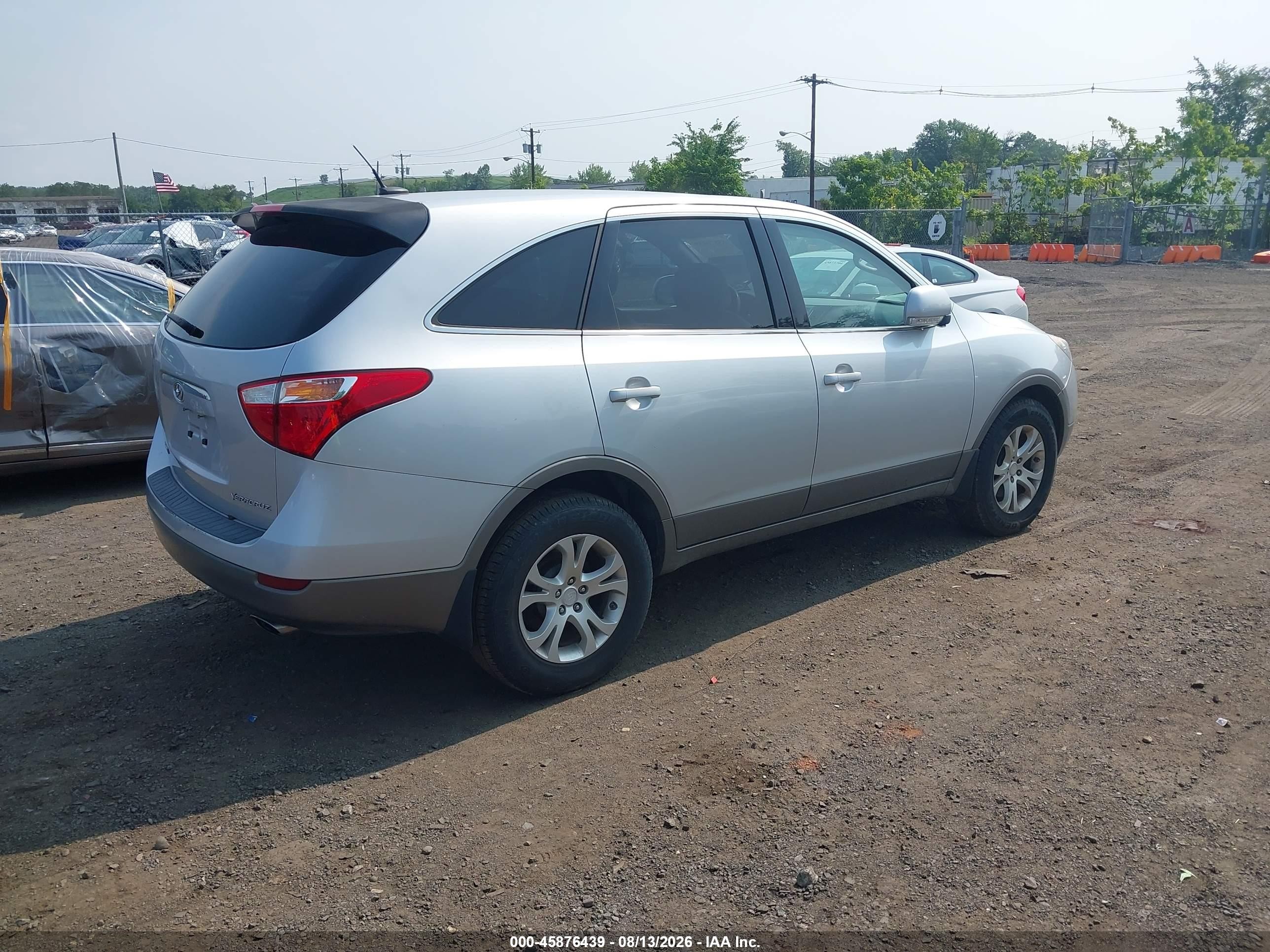 2008 Hyundai Veracruz Gls/limited/se Silver vin: KM8NU13C18U076803