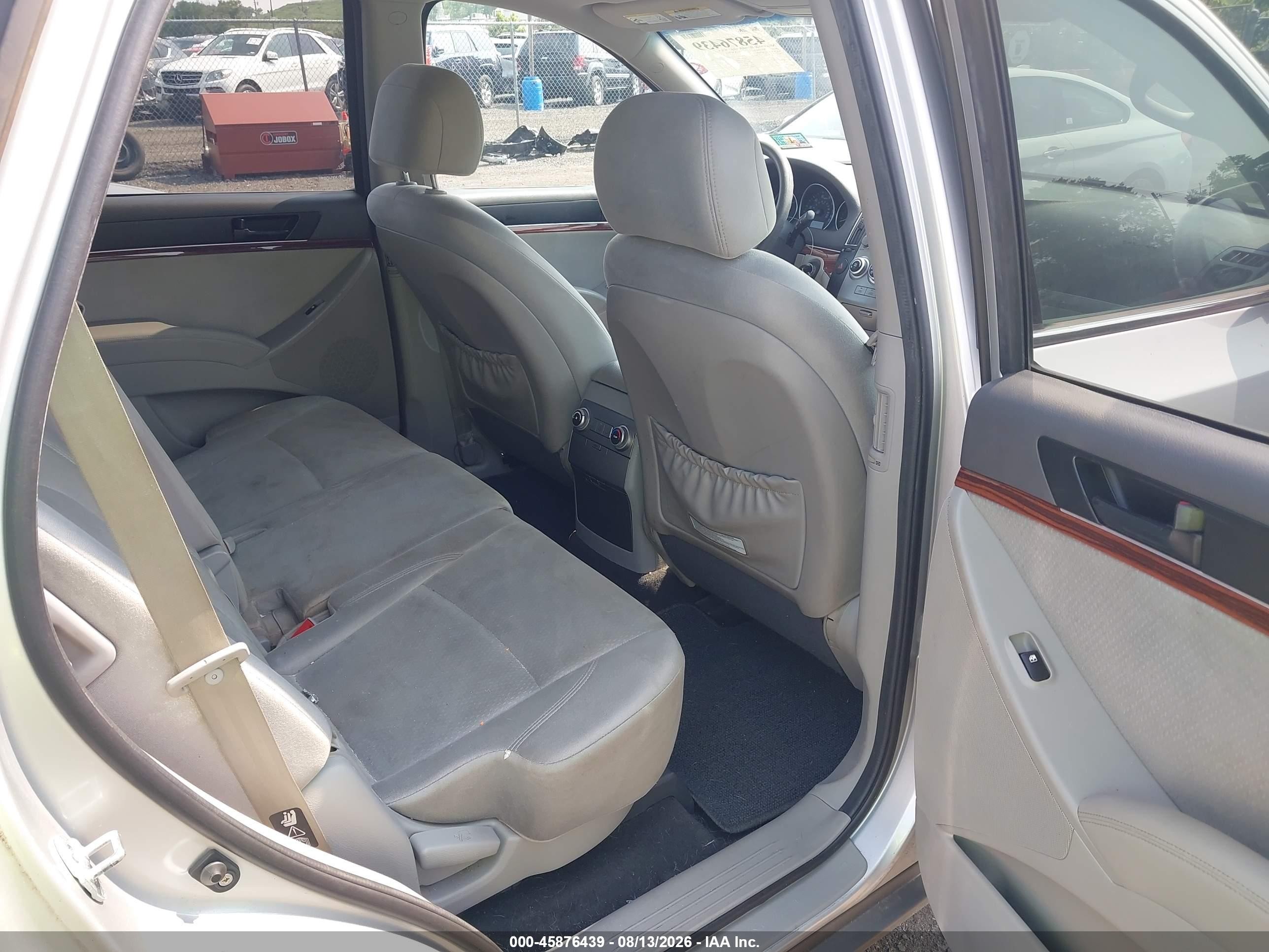 2008 Hyundai Veracruz Gls/limited/se Silver vin: KM8NU13C18U076803