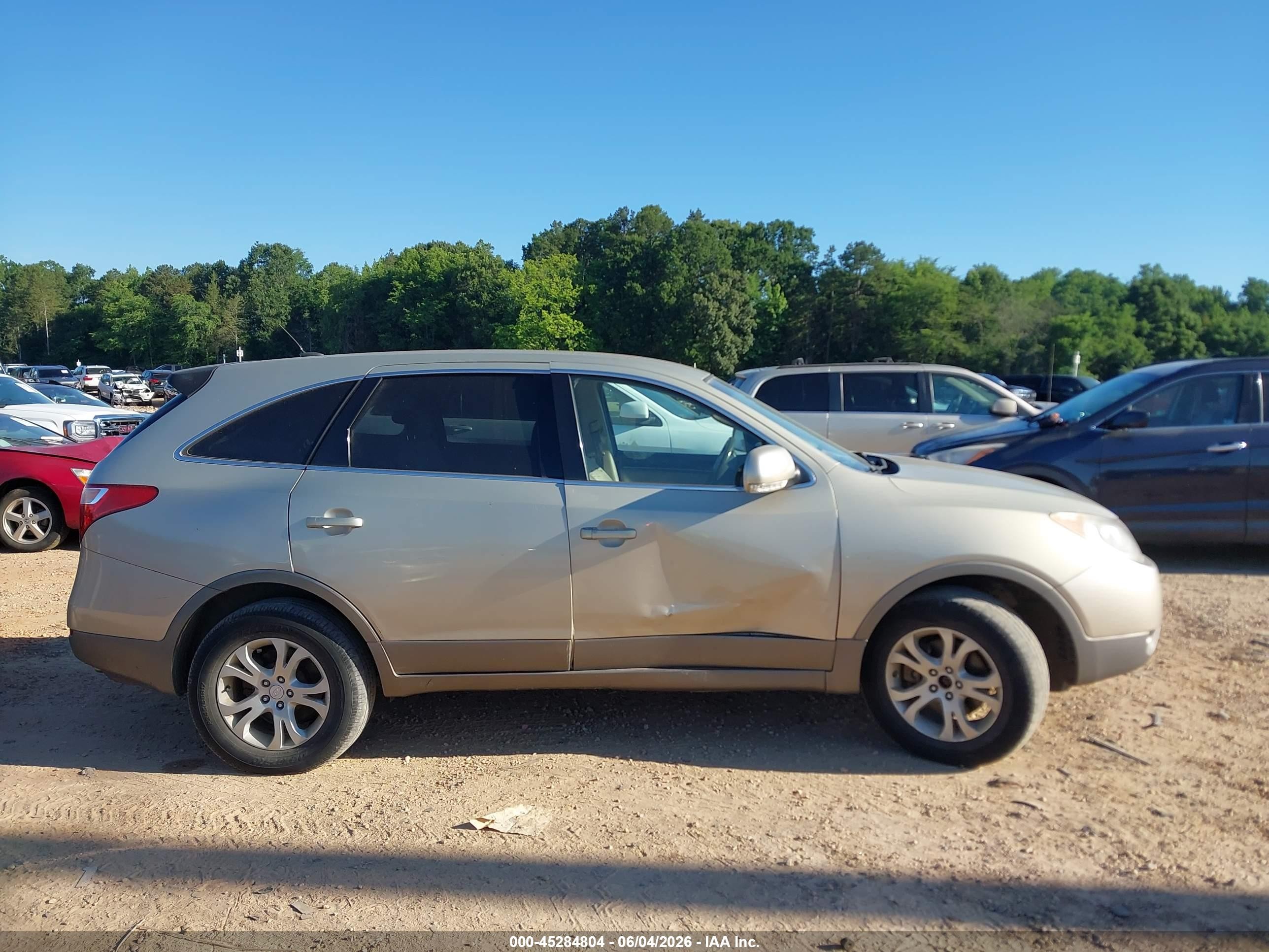 2008 Hyundai Veracruz Gls/limited/se Tan vin: KM8NU13C18U076848