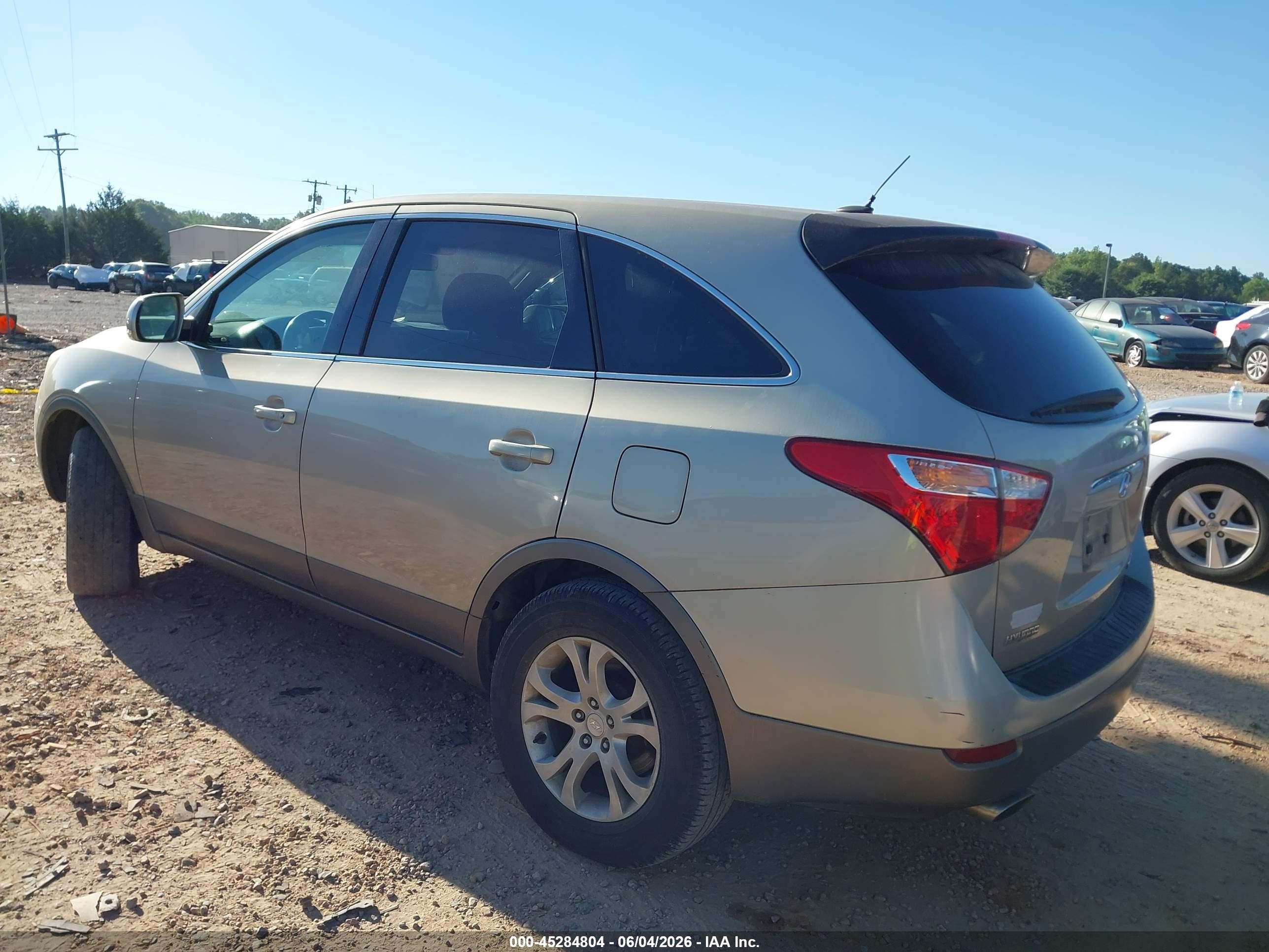 2008 Hyundai Veracruz Gls/limited/se Tan vin: KM8NU13C18U076848