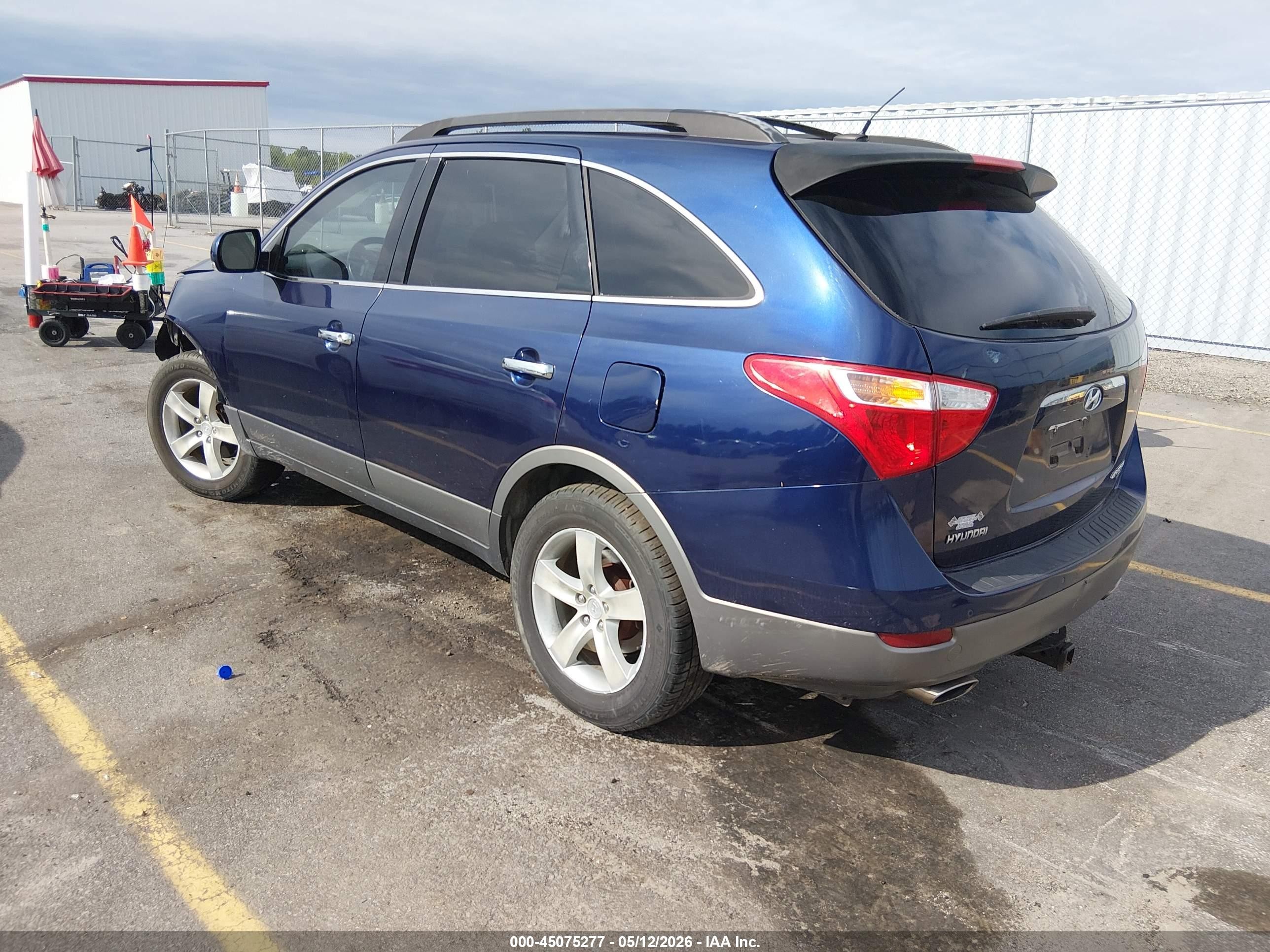 2007 Hyundai Veracruz Gls/limited/se Blue vin: KM8NU13C37U016679