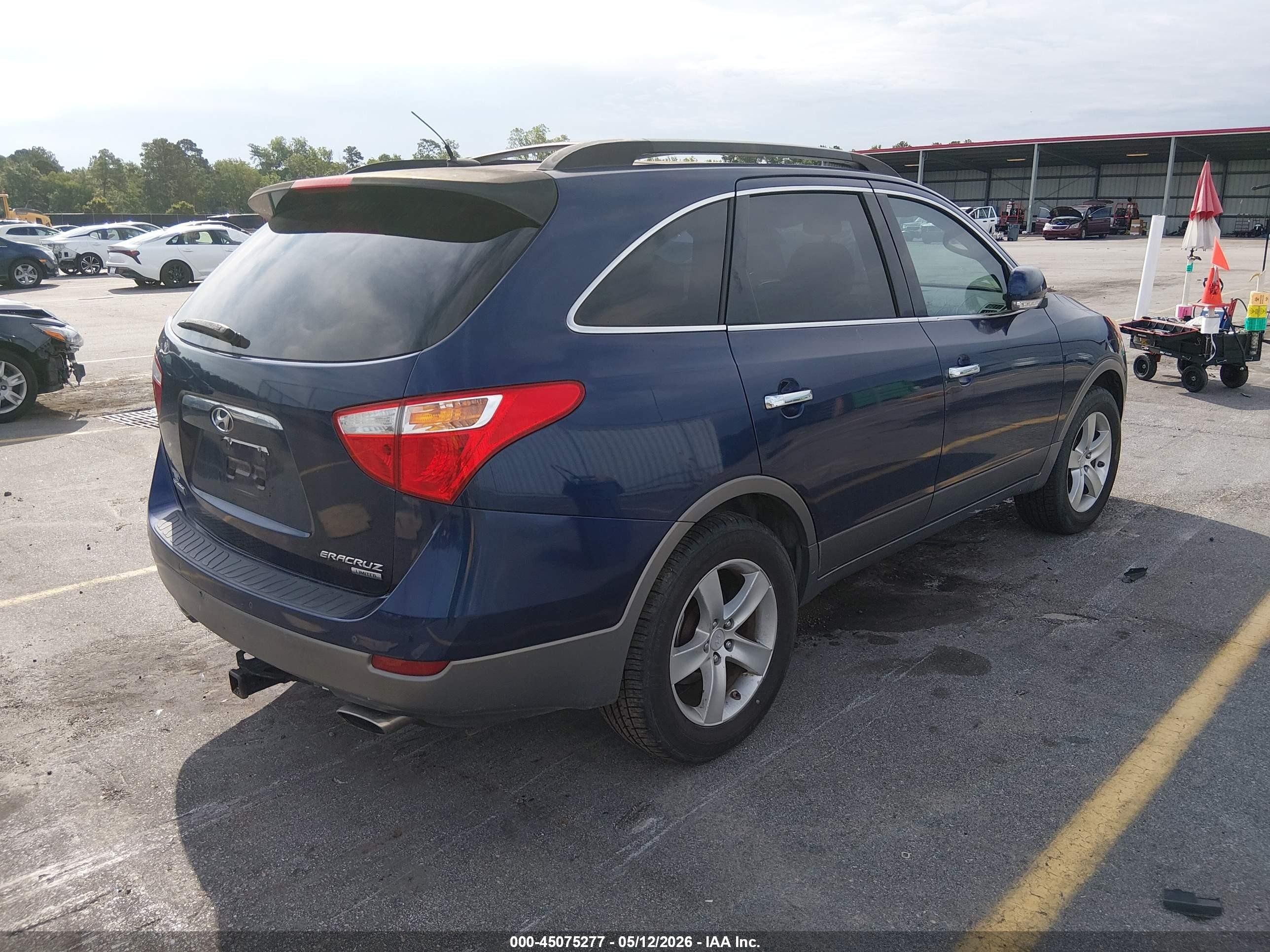 2007 Hyundai Veracruz Gls/limited/se Blue vin: KM8NU13C37U016679