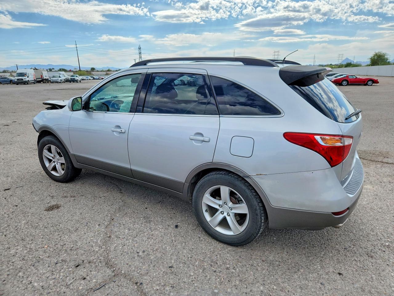 2008 Hyundai Veracruz Gls Silver vin: KM8NU13C38U032219