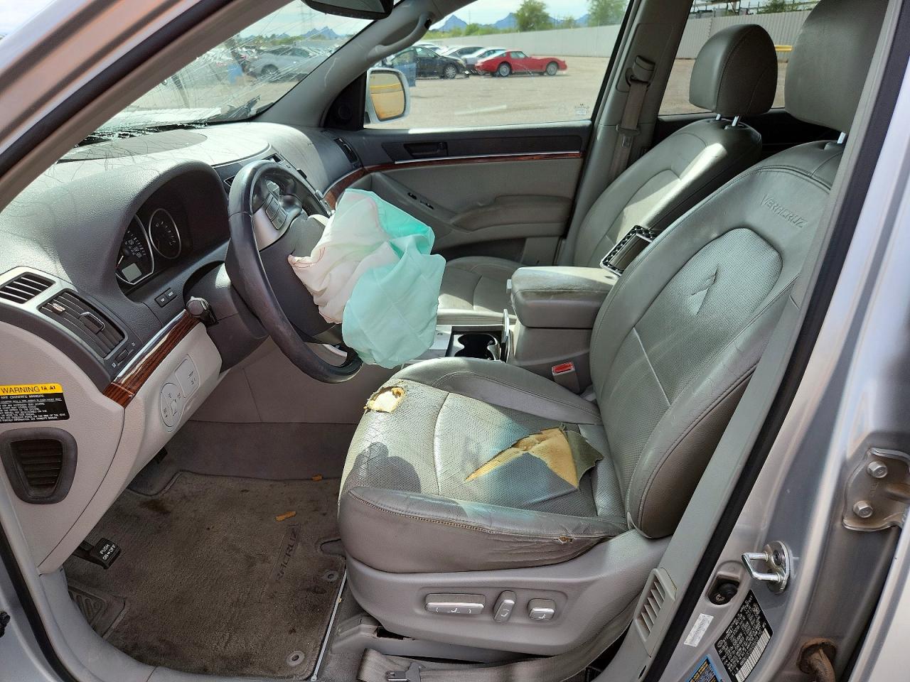 2008 Hyundai Veracruz Gls Silver vin: KM8NU13C38U032219