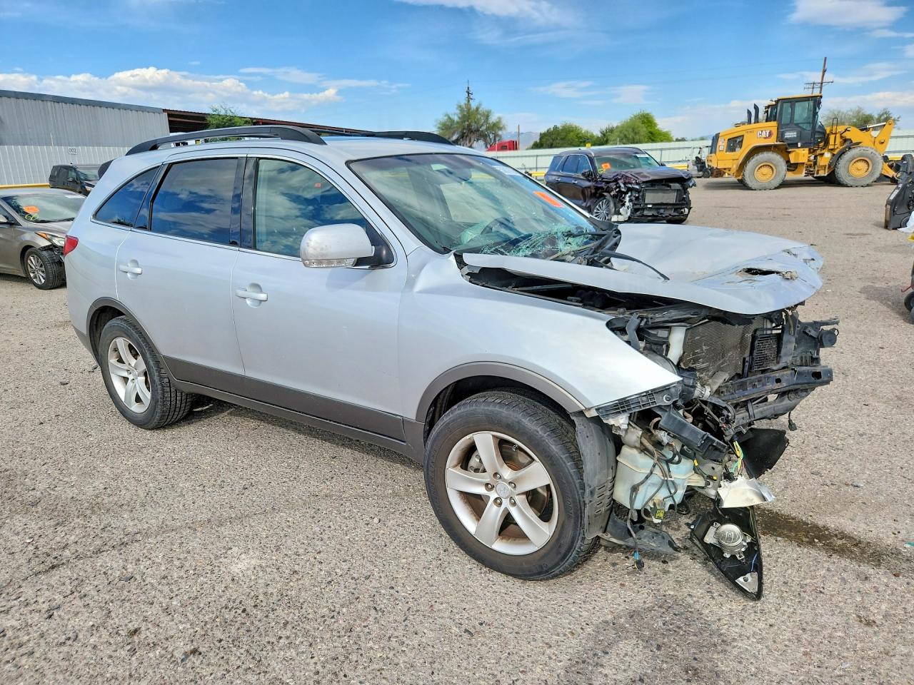 2008 Hyundai Veracruz Gls Silver vin: KM8NU13C38U032219
