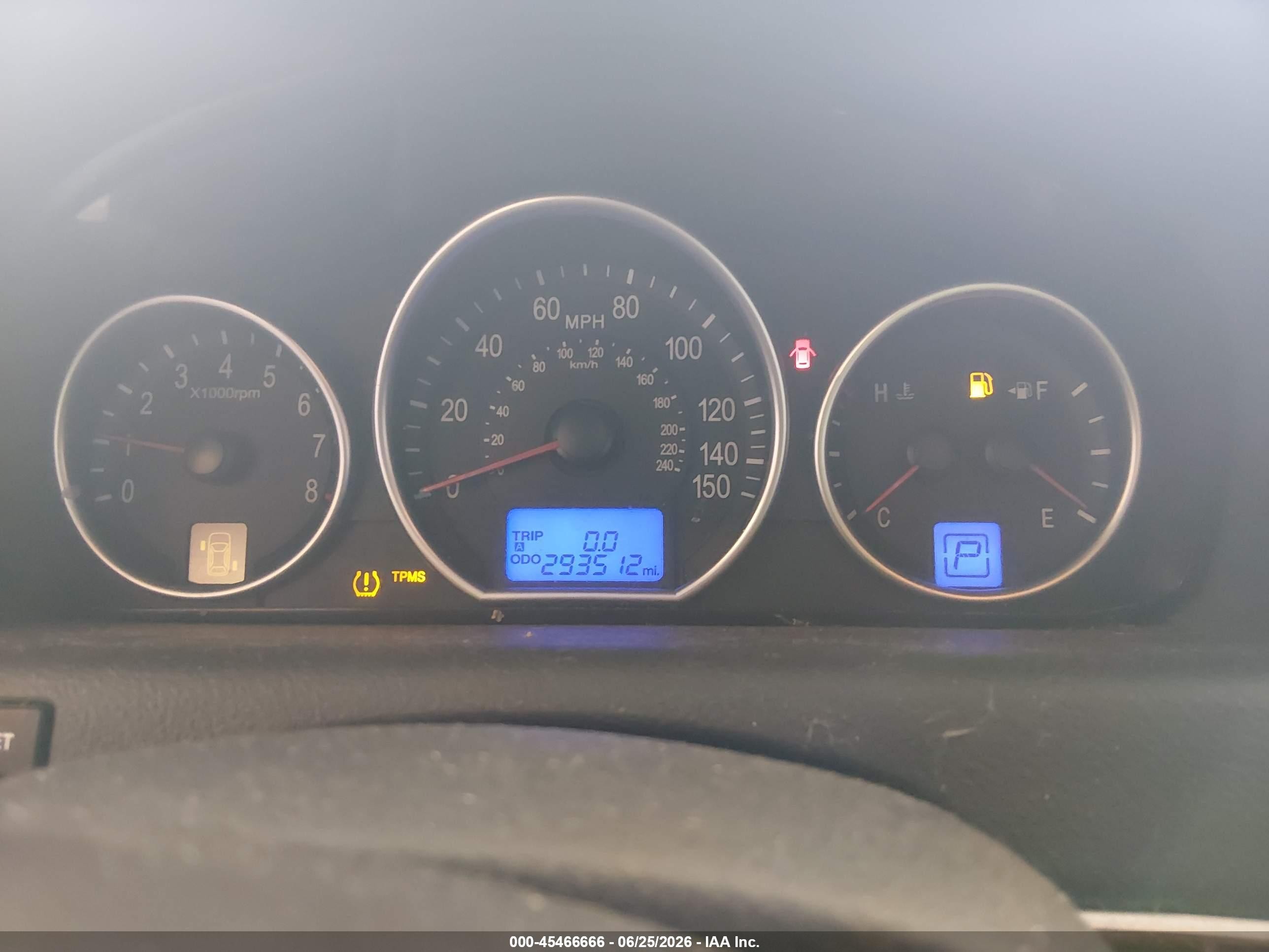 2007 Hyundai Veracruz Gls/limited/se Blue vin: KM8NU13C47U006498